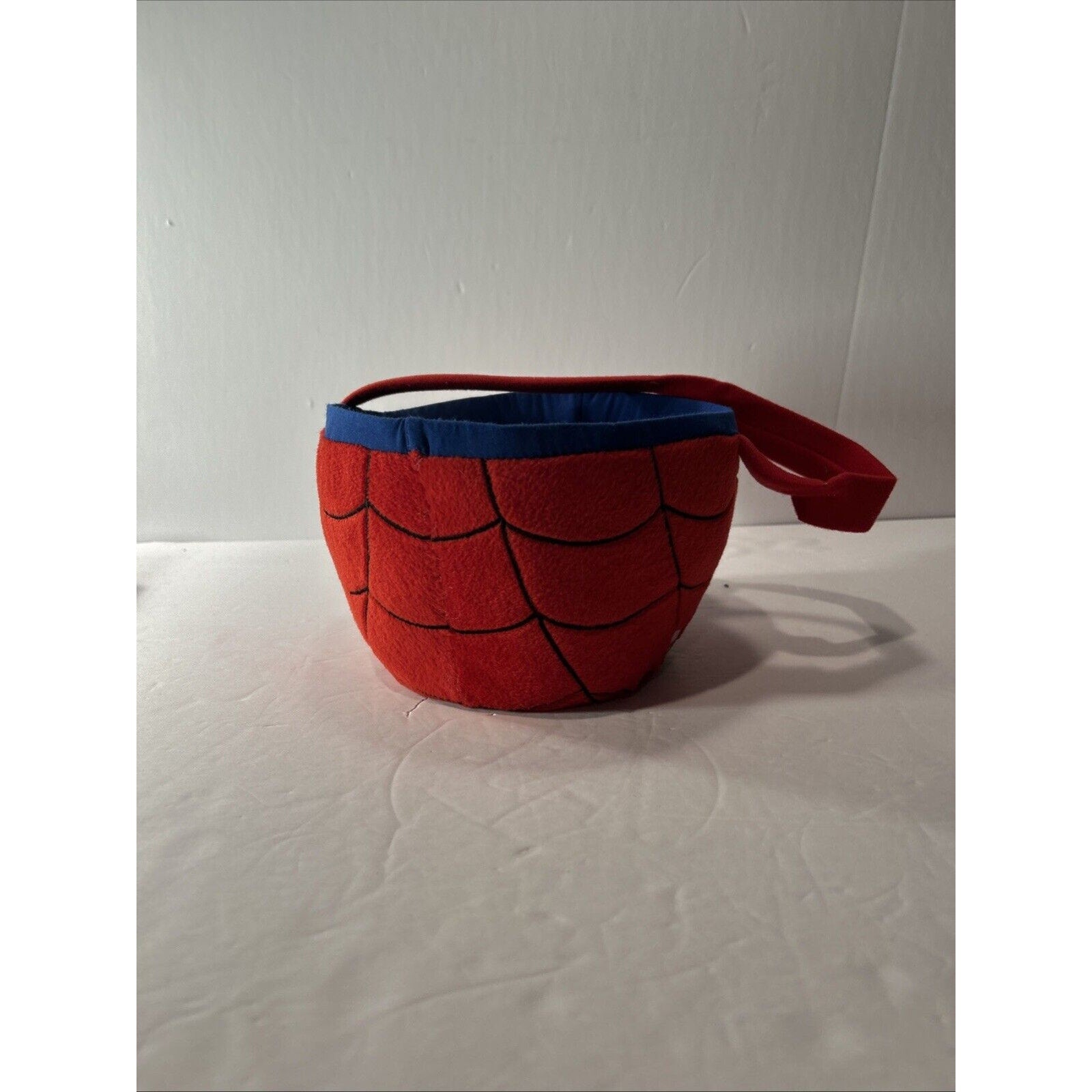 Marvel Spiderman Jumbo Soft Plush Basket Bucket Pail Halloween Candy