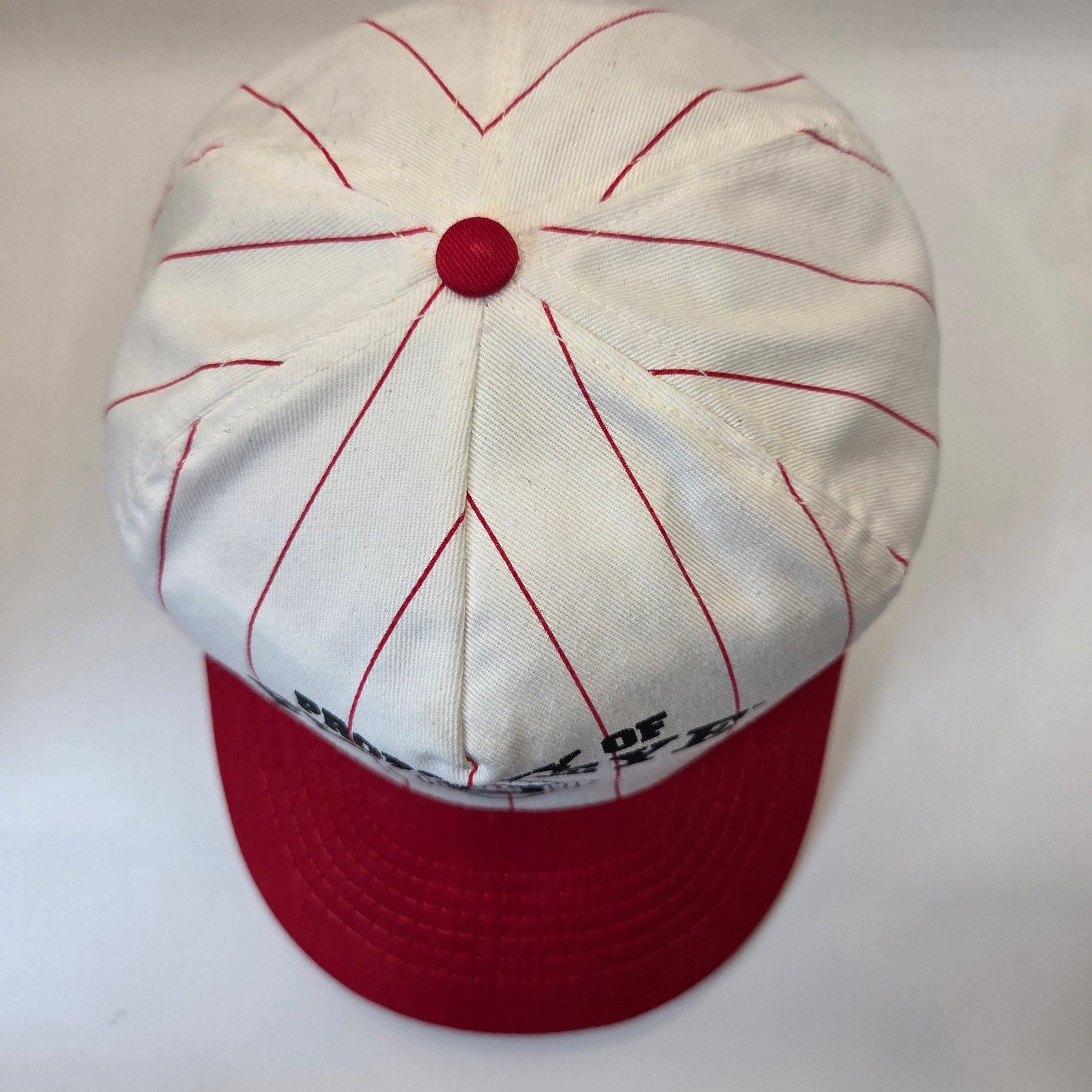Property Of Pig's Eye U Snapback Hat USA Spartan Promo Group Beer Cap Vintage
