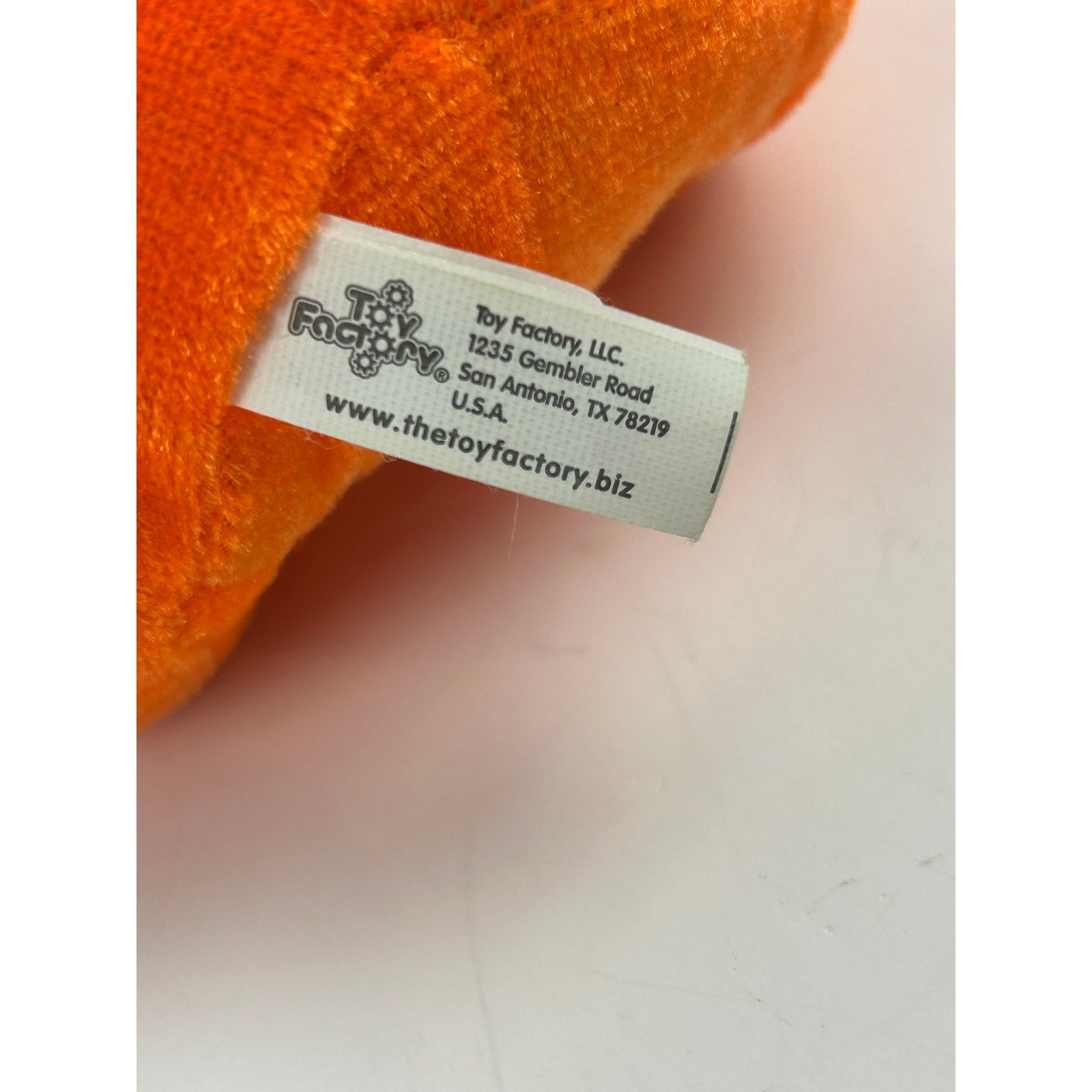 Toy Factory Orange Puppy Dog Plush Stuffed Animal 9" 2014 Carnival Prize