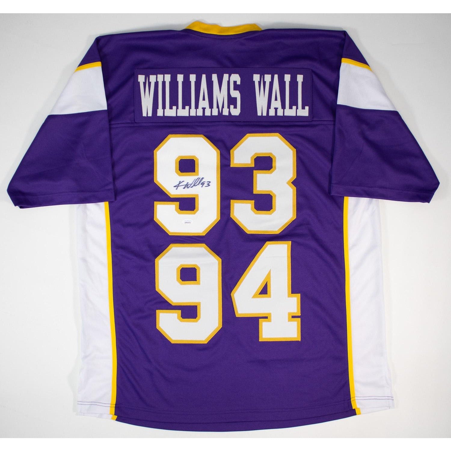 Williams Wall Vikings #93 #94 Kevin Williams Signed Jersey JSA COA XL Purple