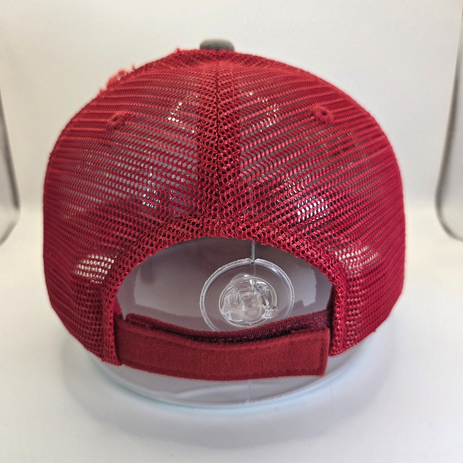 Oklahoma Sooners Hat Top of the World Mesh Trucker Adjustable Red Gray
