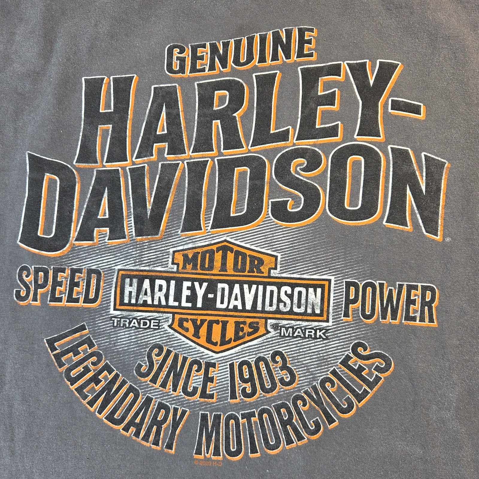 Harley Davidson Sturgis South Dakota 2020 Graphic T Shirt Mens 3XL Gray