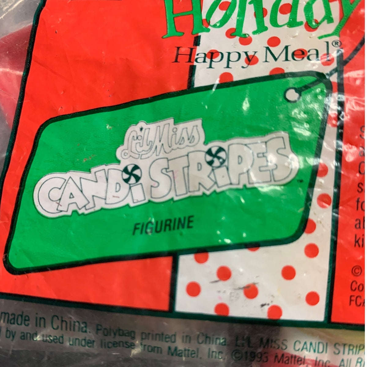 1993 McDonald's Totally Toy Holiday Sally Secrets Candi Stripes Sealed Lot 2