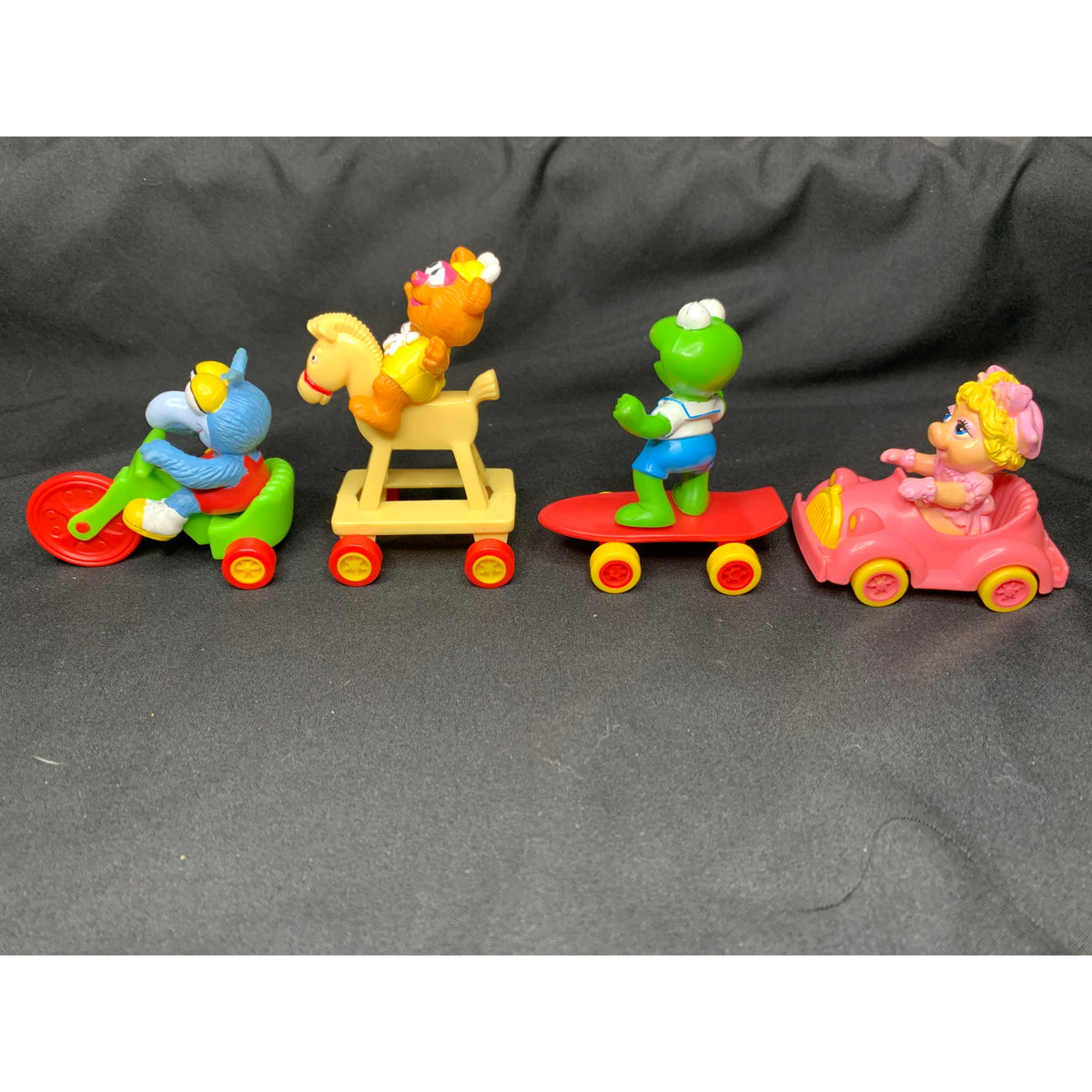 1987 McDonalds Muppet Babies Complete Set of 4 Kermit Piggy Fozzie Gonzo