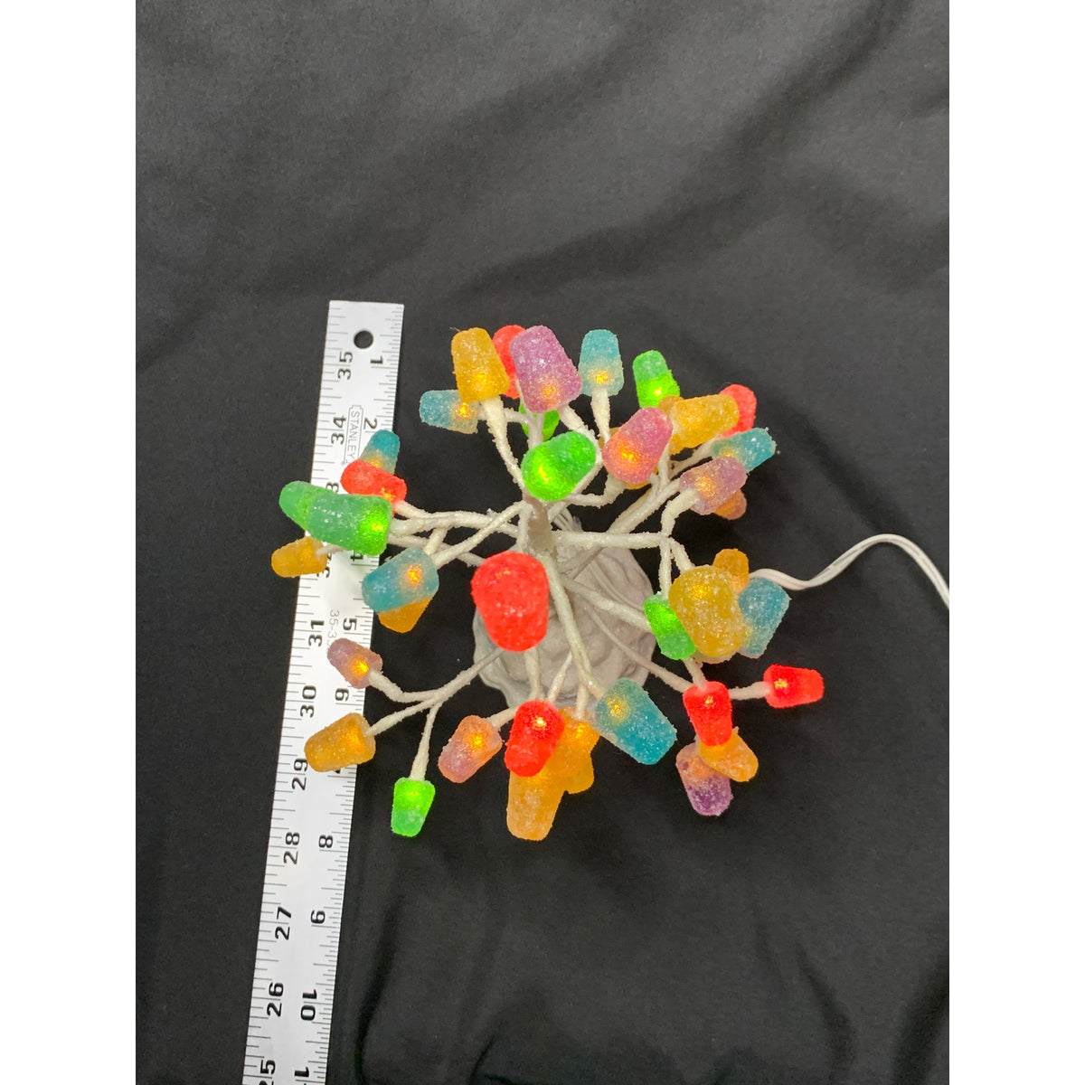 Dept 56 Gumdrop Tree 52967 9 in LED Lighted Village Accessory Tested Box