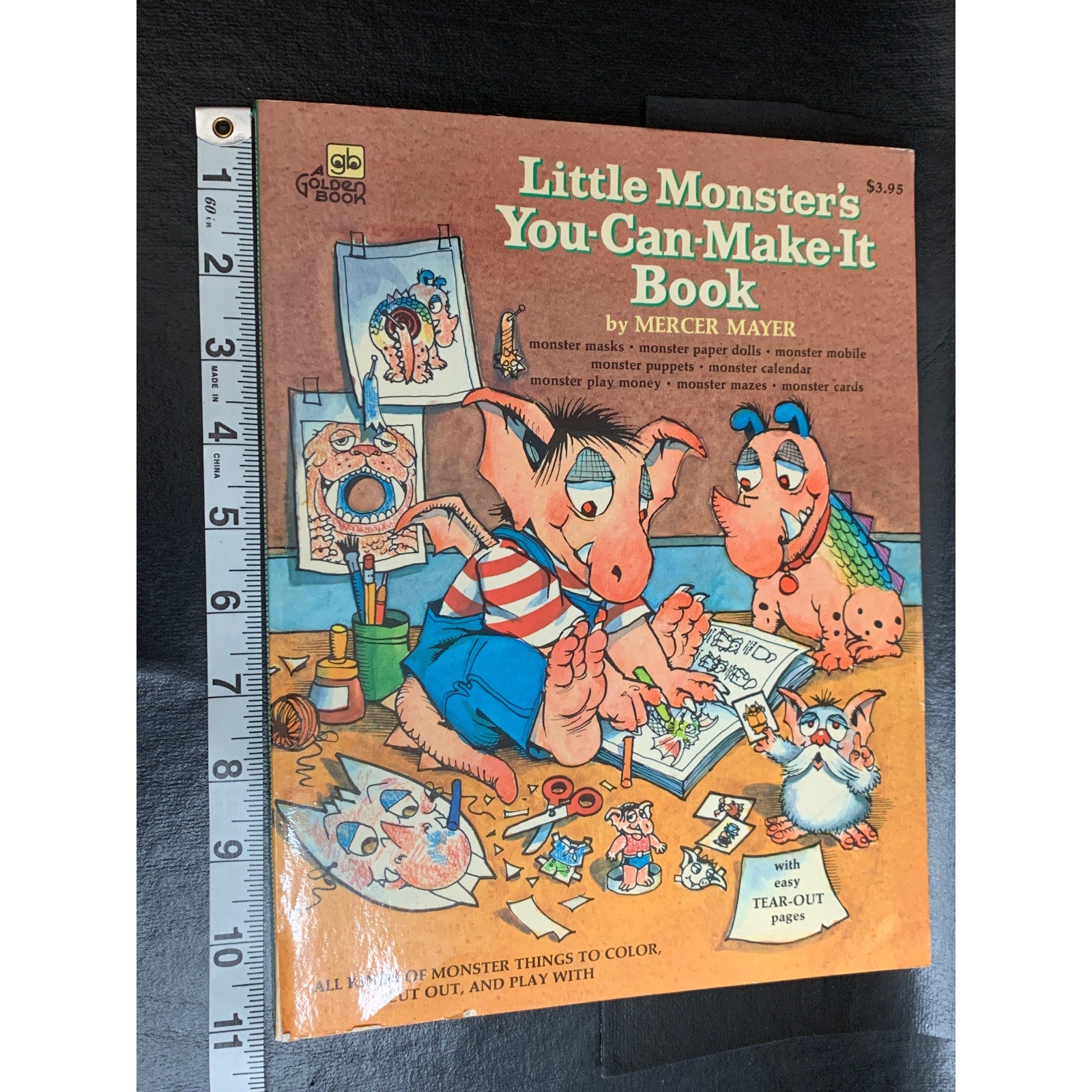 1978 Mercer Mayer Little Monster’s You-Can-Make-It Golden Activity Book