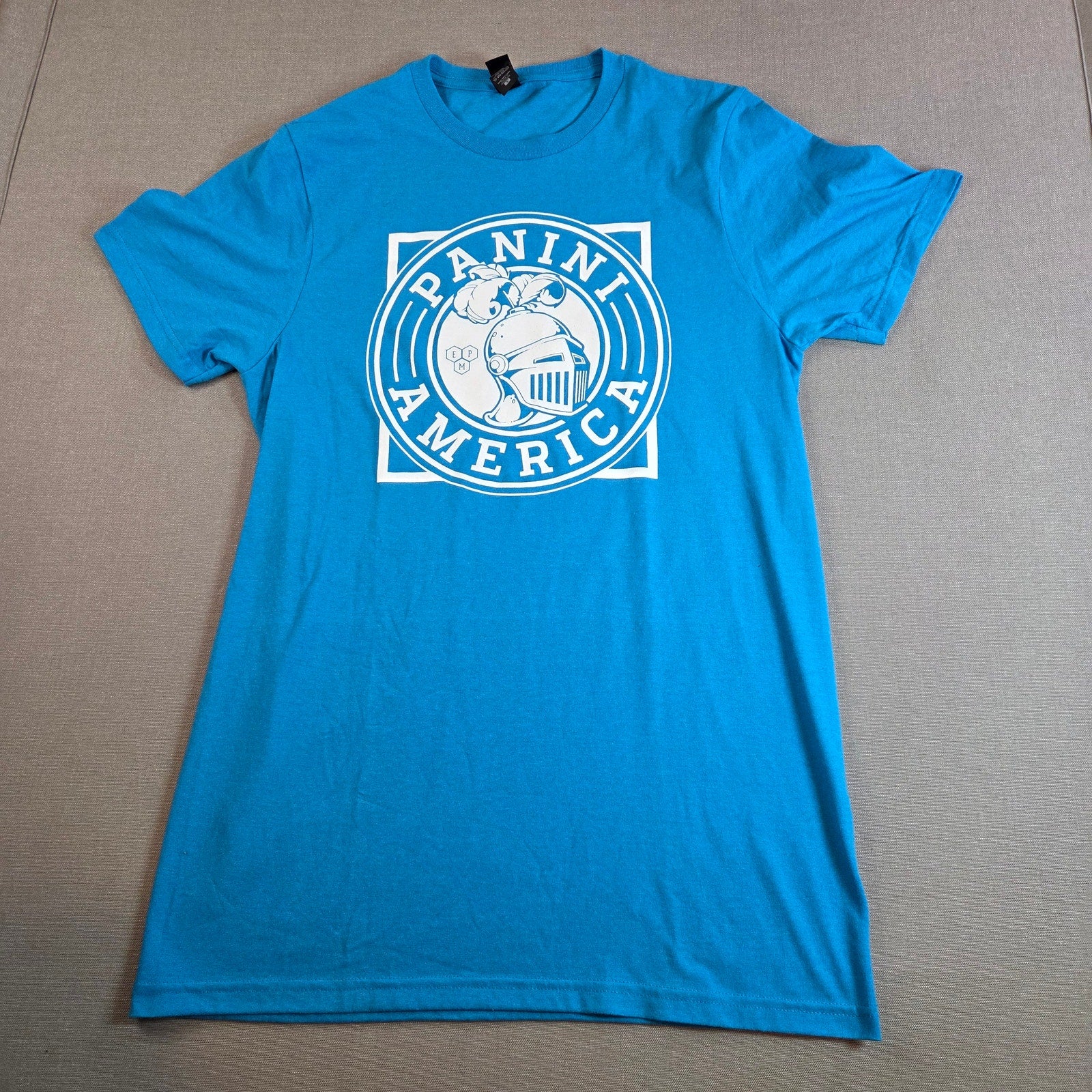 Panini America Graphic Tee Blue District Concert T-Shirt Size S 50/50 Blend