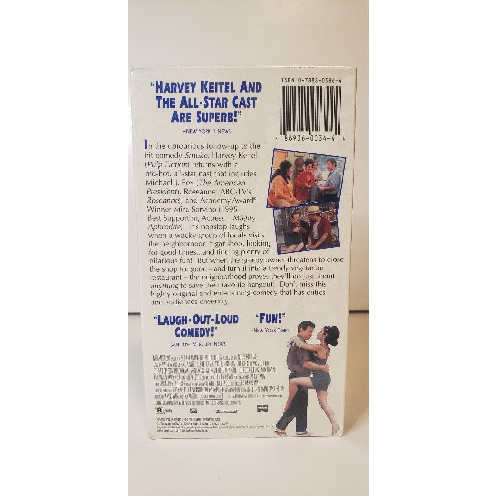 Blue In The Face VHS New Sealed