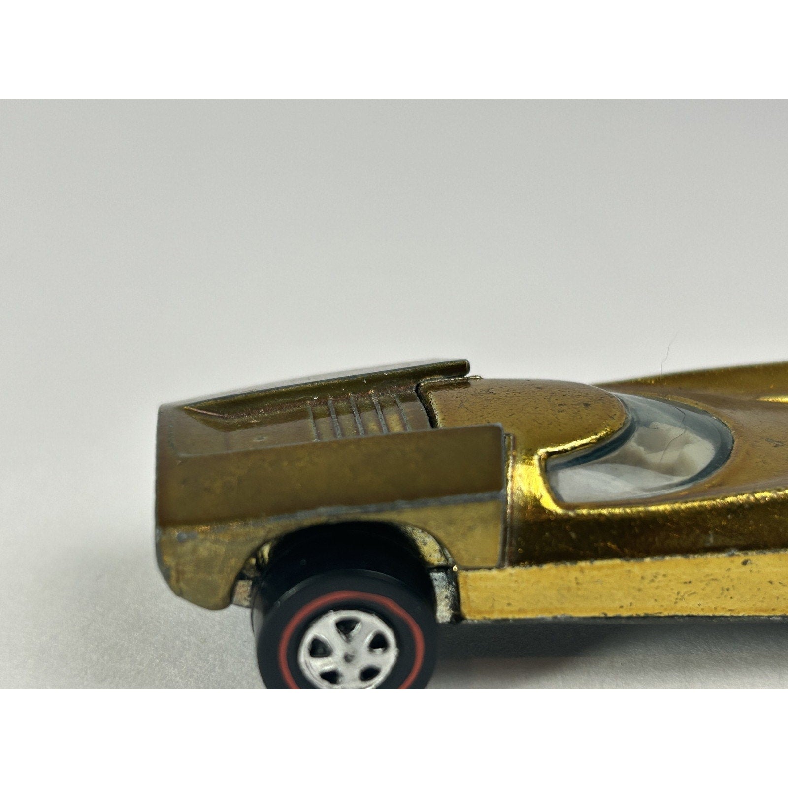 Vintage Hot Wheels Turbo Fire Redline Diecast Car Gold 1968 Mattel USA Collector