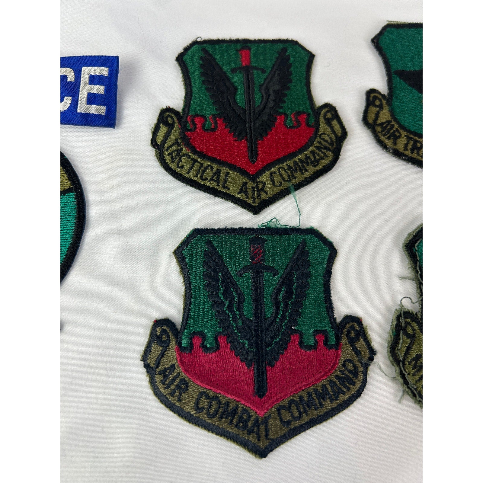 US Air Force Patch Lot SAC Tactical Air Command Cold War Era 10 pcs