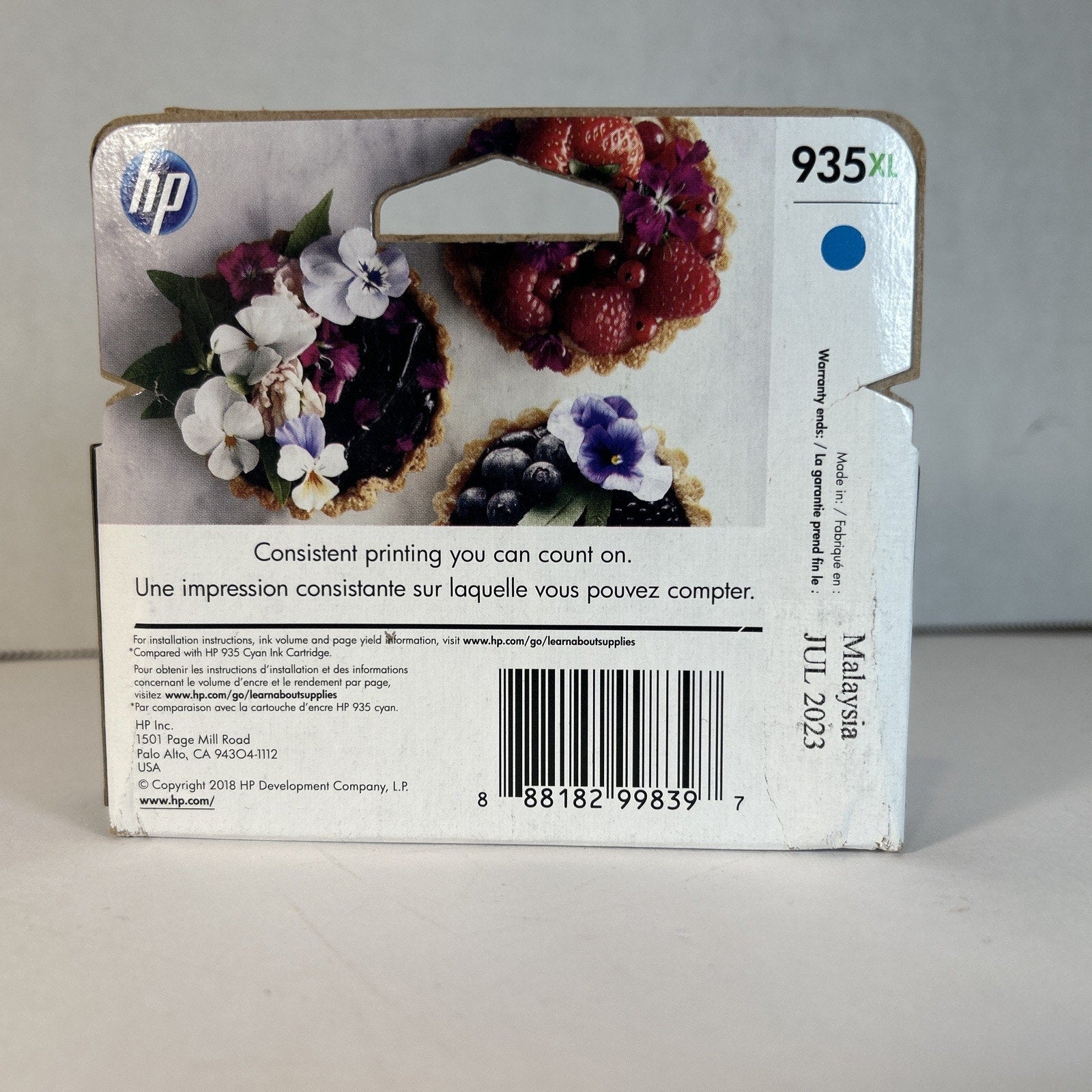HP 935XL Cyan Ink Cartridge