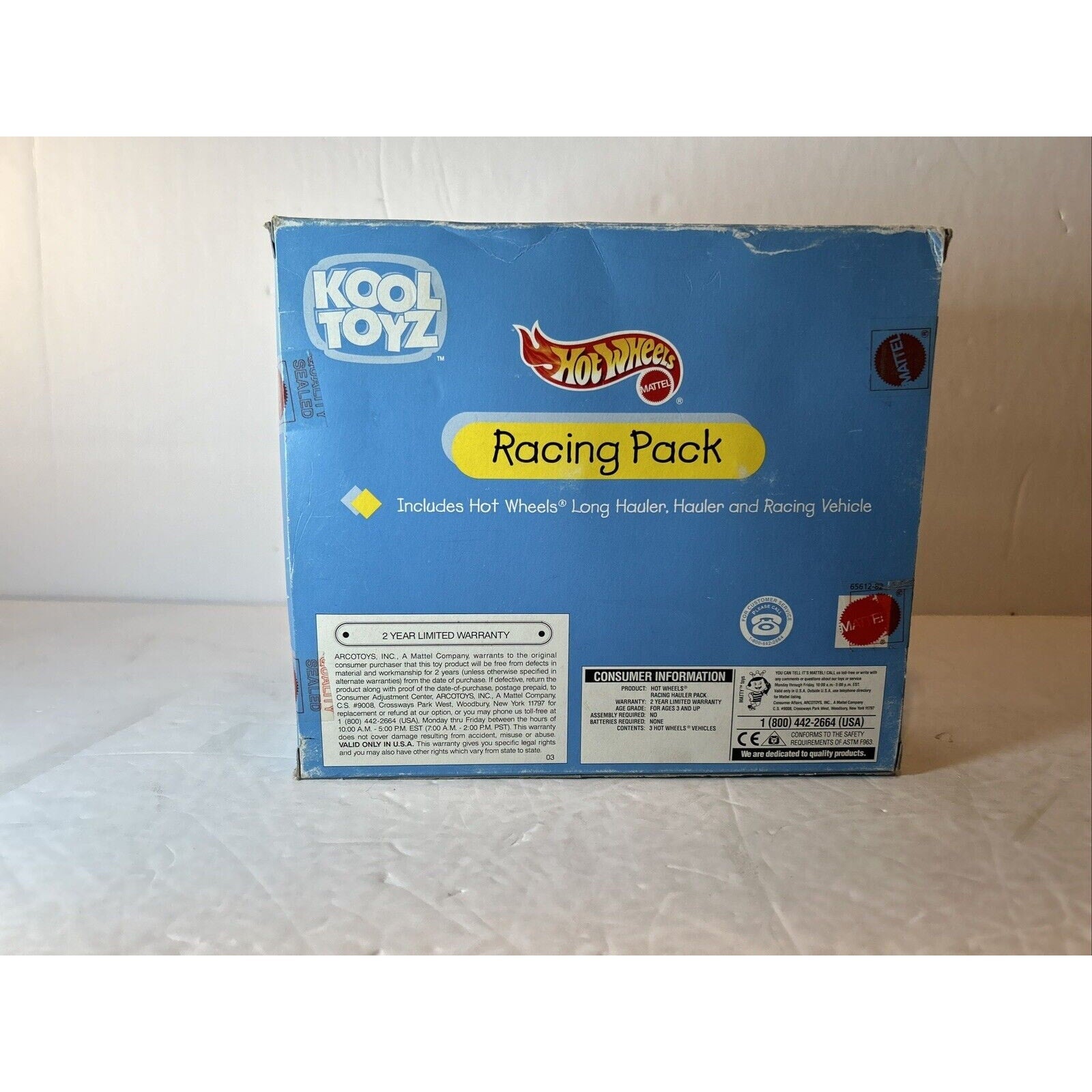 Hot Wheels Kool Toyz Racing Pack Long Hauler & Race Car Set NIB