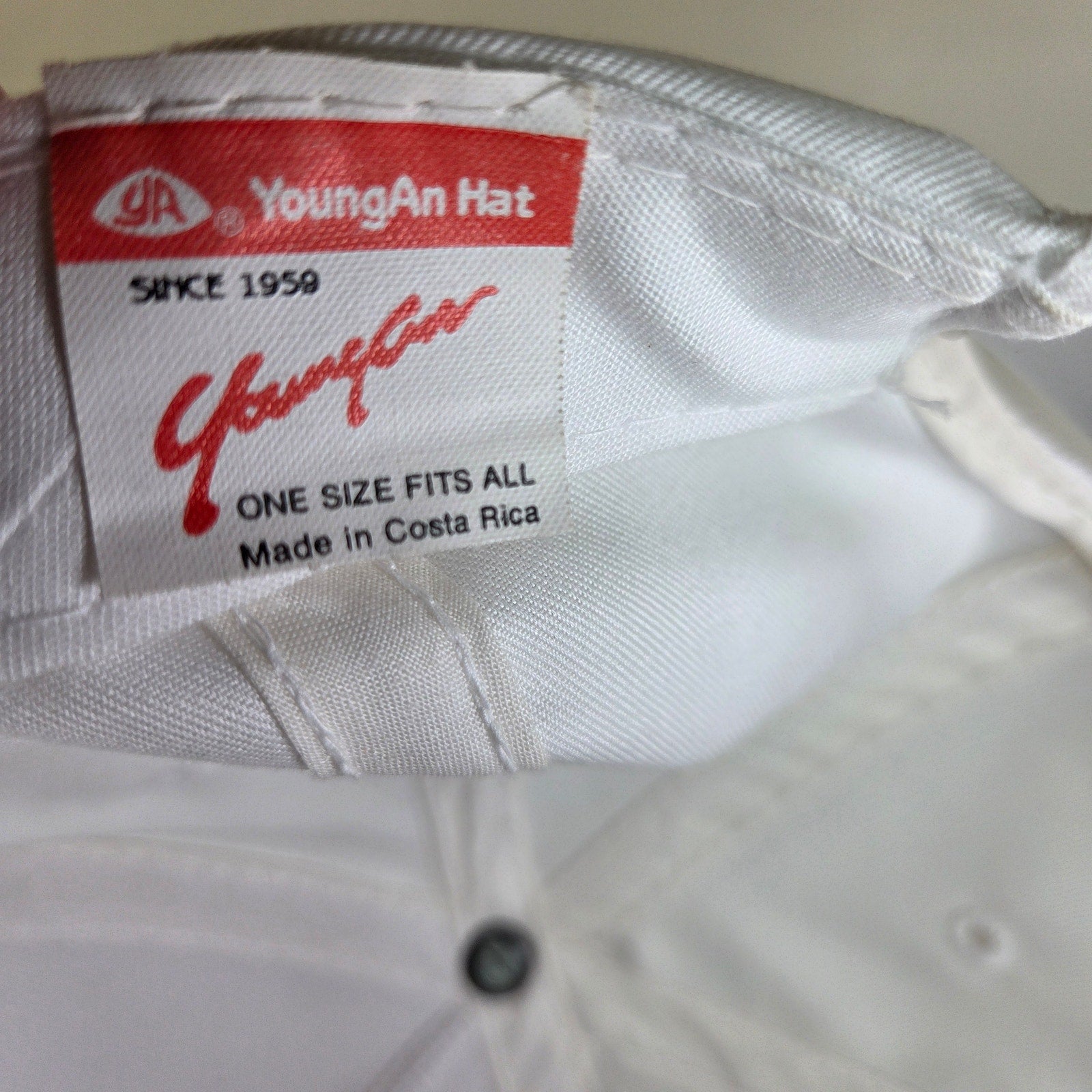 Vintage Chevrolet Genuine Chevy Logo Rope Snapback Hat White Red YoungAn OSFA