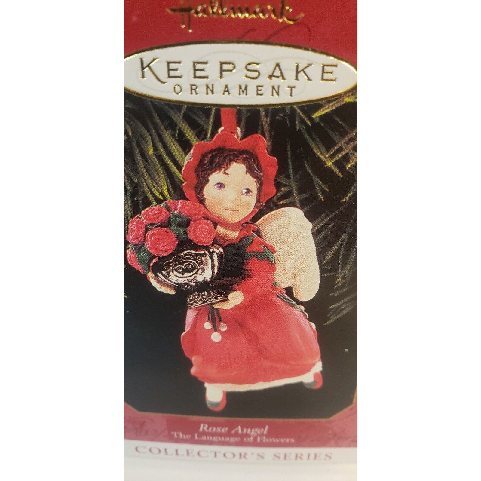 Hallmark Keepsake Christmas Ornament Rose Angel Collectors Series 1999