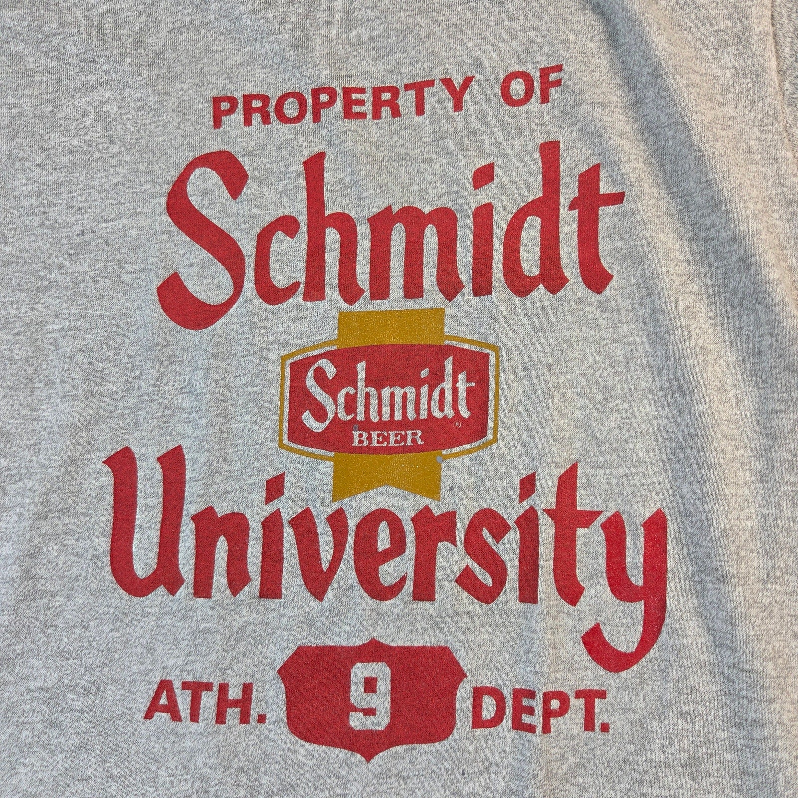 Schmidt Beer University Screen Stars Vintage USA Single Stitch Tee Shirt Small