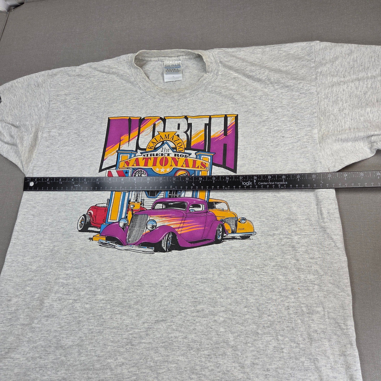 Vintage 2000 NSRA 21st Street Rod Nationals North Kalamazoo T-Shirt XL Hot Rod