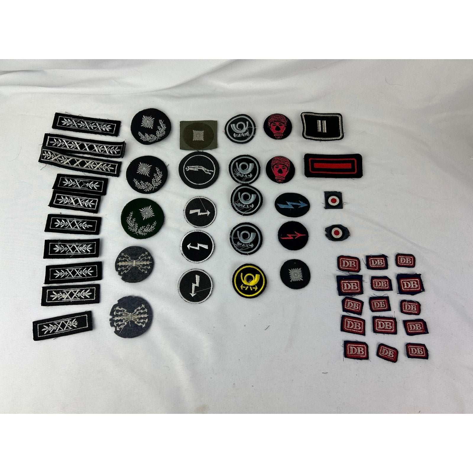 Vintage German Military Patch Lot Bundeswehr DB Insignia 50pc
