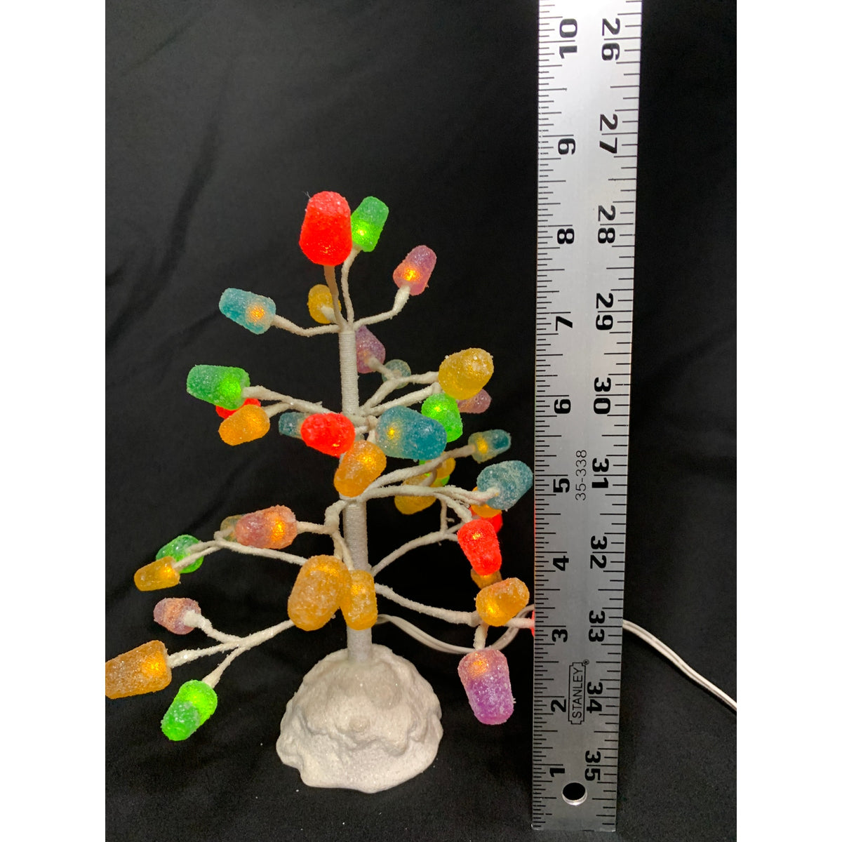 Dept 56 Gumdrop Tree 52967 9 in LED Lighted Village Accessory Tested Box
