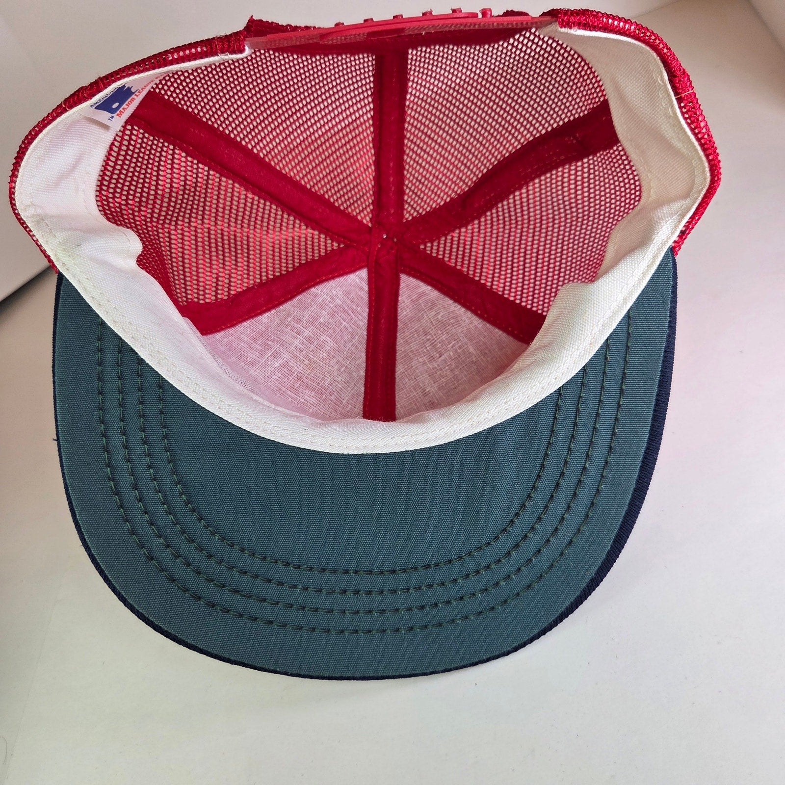 Vintage Minnesota Twins TC Logo Trucker Hat Red Mesh Snapback MLB