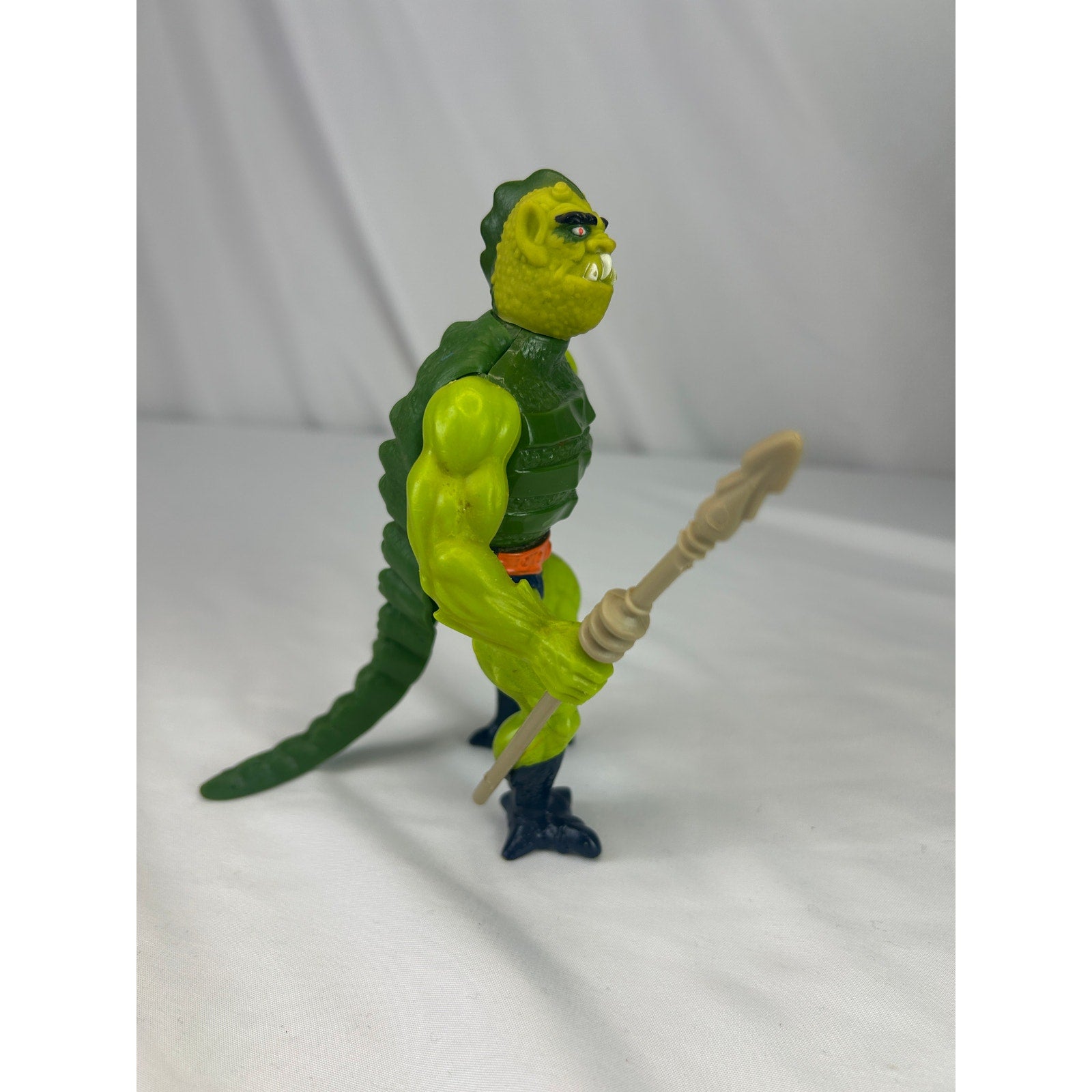 Vintage MOTU Whiplash Figure Mattel Masters of the Universe w Mattel Spear