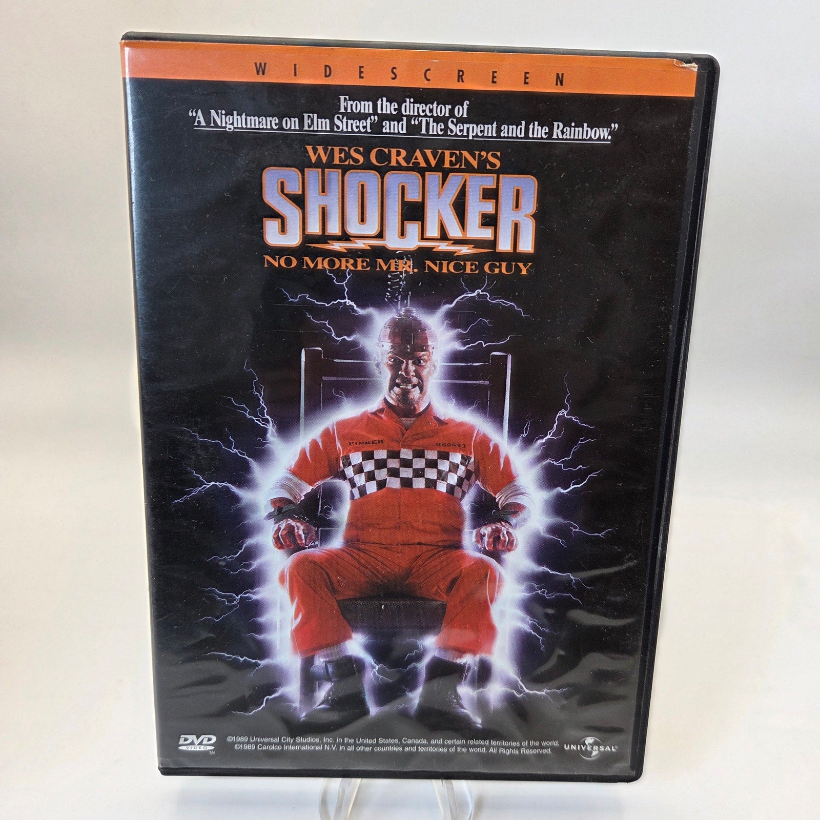 Wes Craven Shocker DVD 1989 Universal Horror Film Widescreen Edition