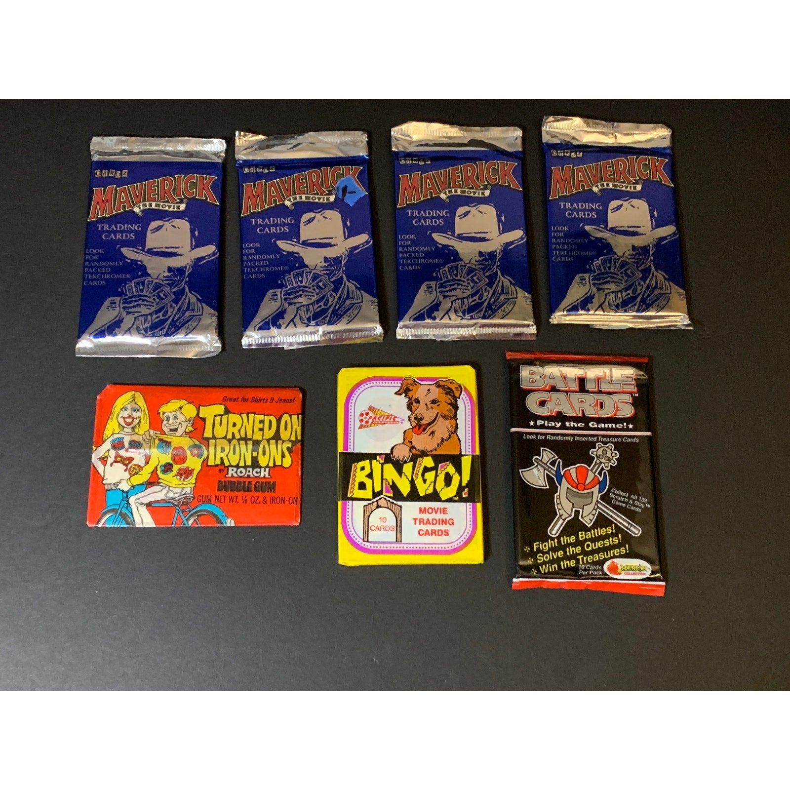 Vintage 1990s Trading Card Pack Lot Sealed Mixed Packs 17 Total