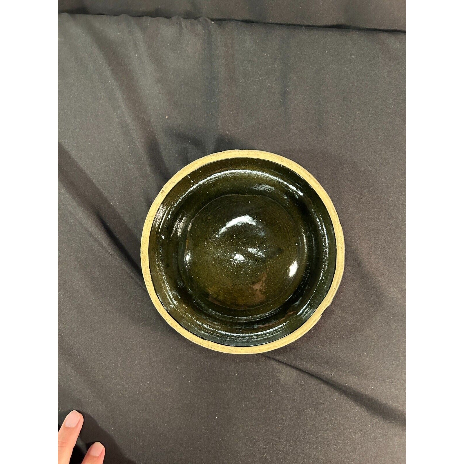 Stork Club Fatima Ashes Only Black Ceramic Ashtray Vintage NYC Nightclub Rare
