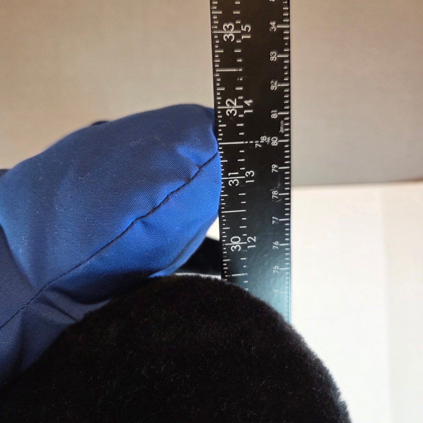 Walt Disney World Minnie Mouse Cheerleader Plush 32" Blue M Outfit Oversized