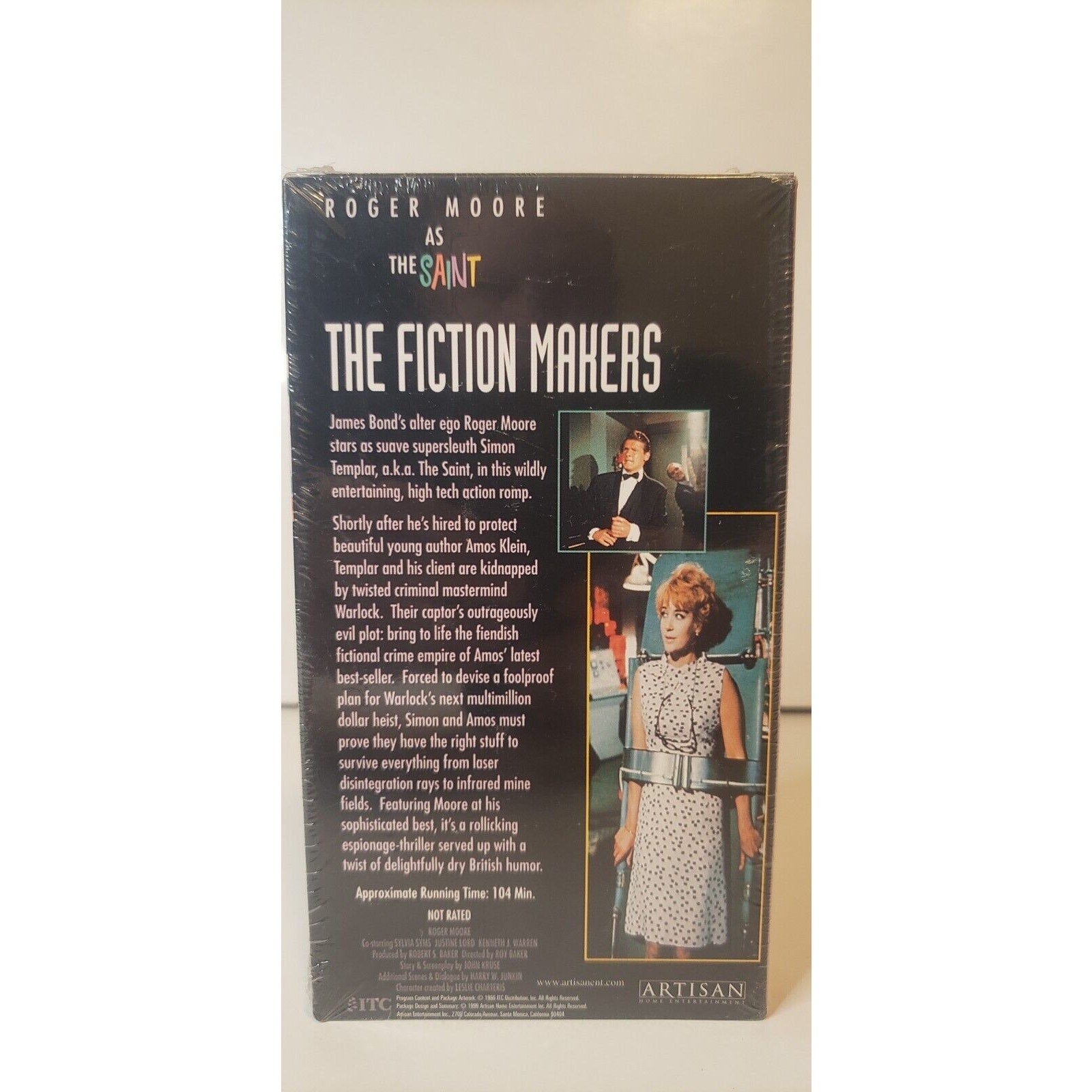 The Fiction Makers 1968 VHS New Sealed 1997 Roger Moore as The Saint