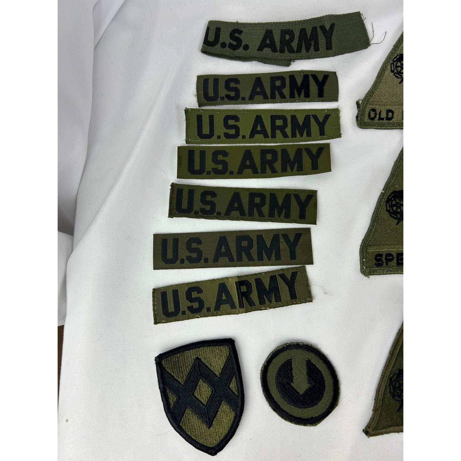 Vintage US Army Patch Lot 1st Armored Old Ironsides Infantry LEM Tapes