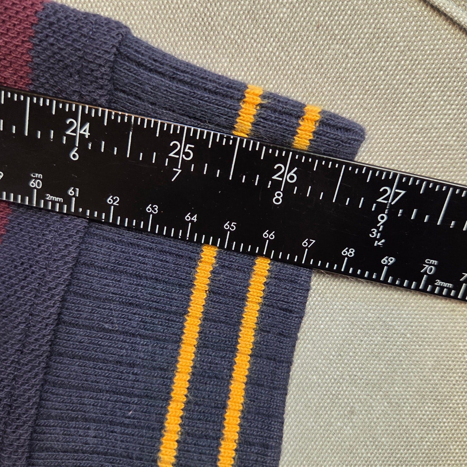 Tommy Hilfiger XXL Sweater Navy Red Stripes Yellow Chest Preppy Cotton Pullover