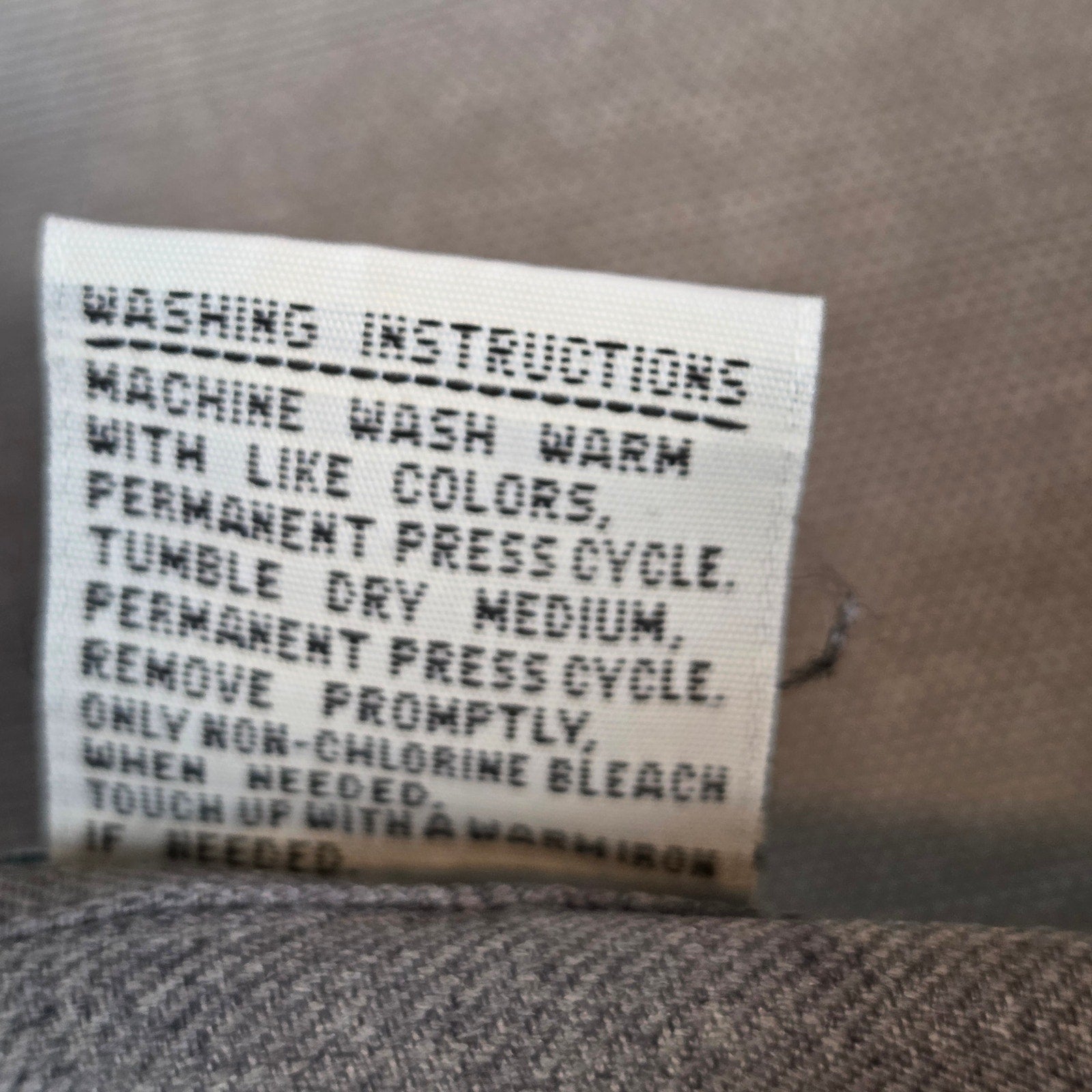 Vintage Haband Men’s 38S Stretch Polyester Pleated Gray Slacks Pants