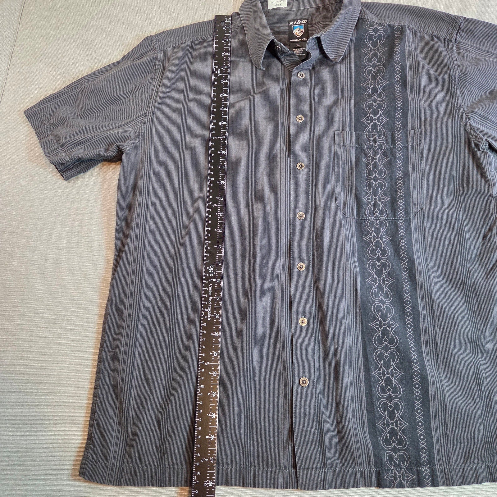Kuhl Karib SS Organic Cotton Button Up Shirt Men’s XL Casual Travel Top