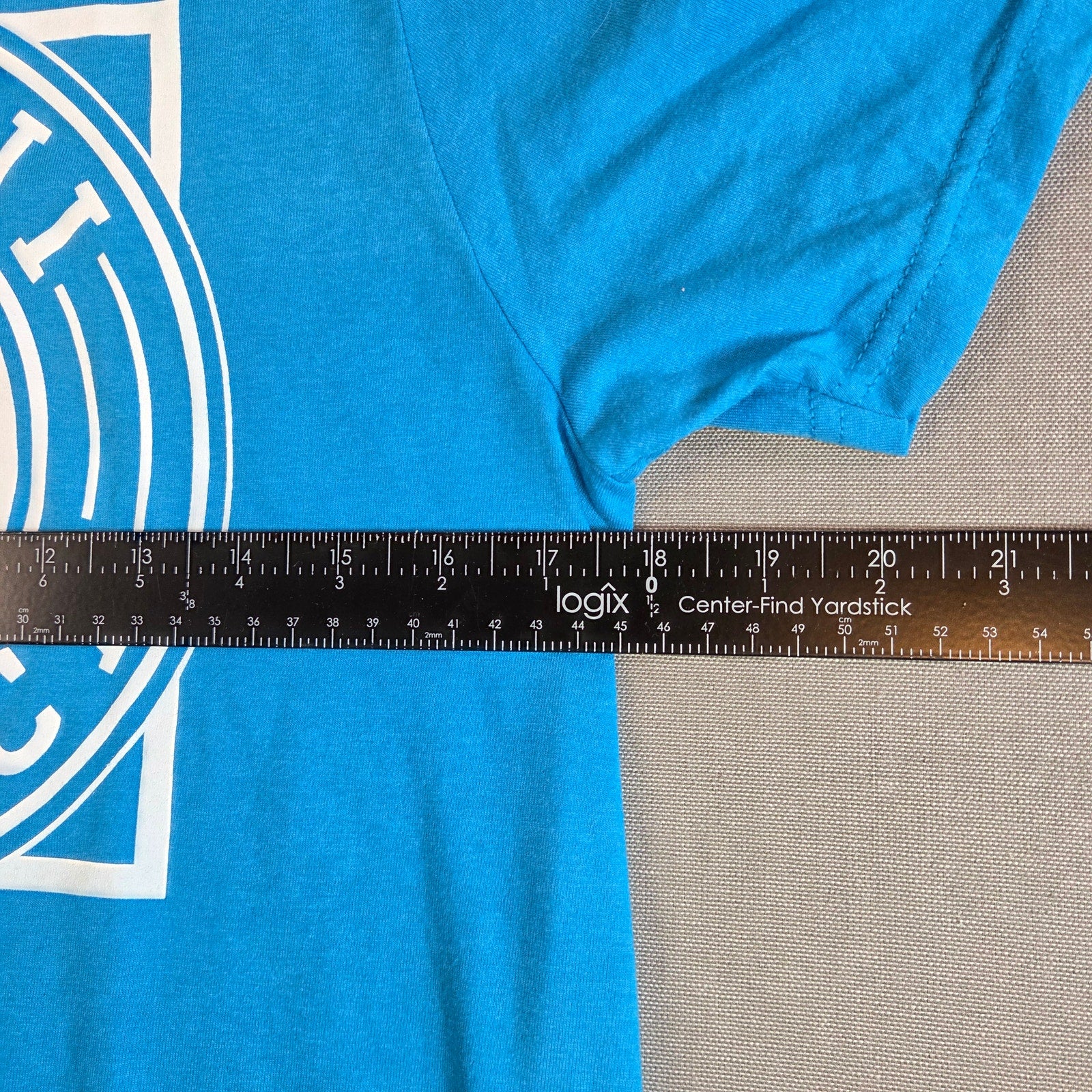 Panini America Graphic Tee Blue District Concert T-Shirt Size S 50/50 Blend