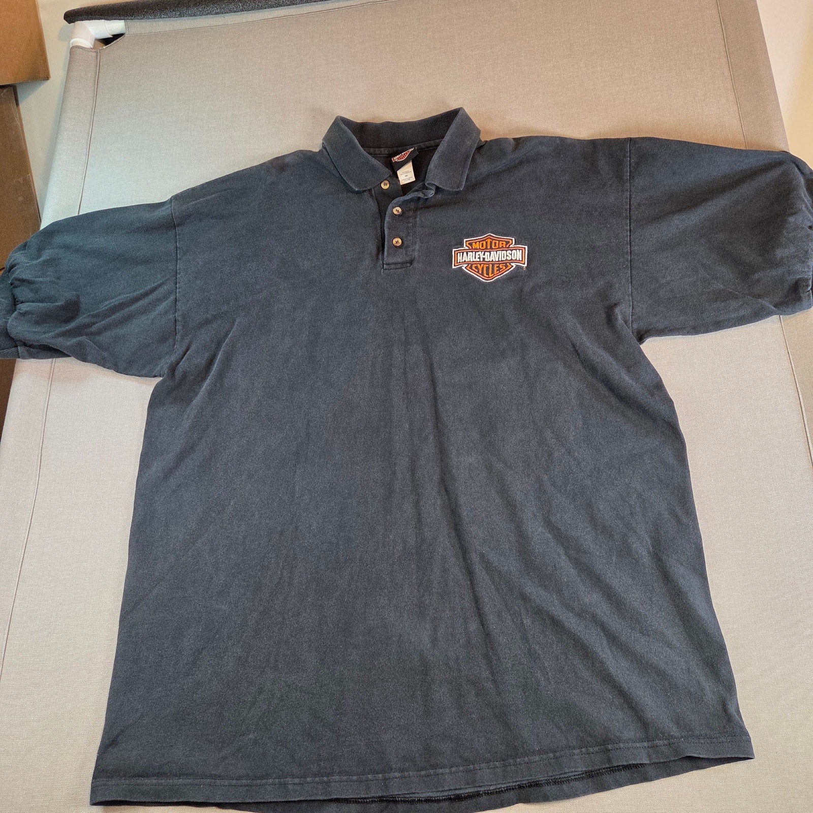 Harley Davidson 2XL Polo Shirt Doc’s Dealership Shawano WI Vintage Panhead