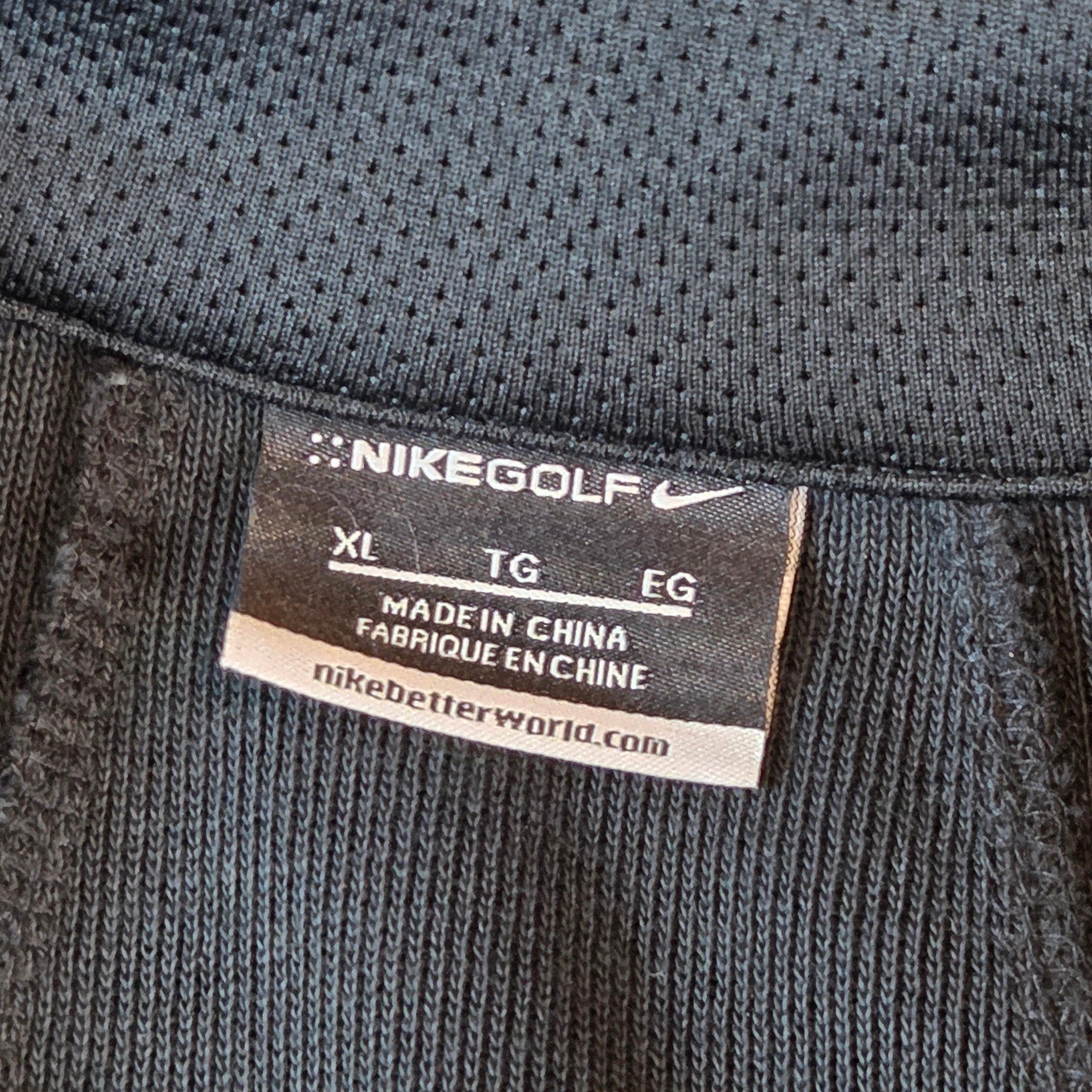 Nike Golf XL Pullover Quarter Zip Black Ketel One Vodka Promo Jacket