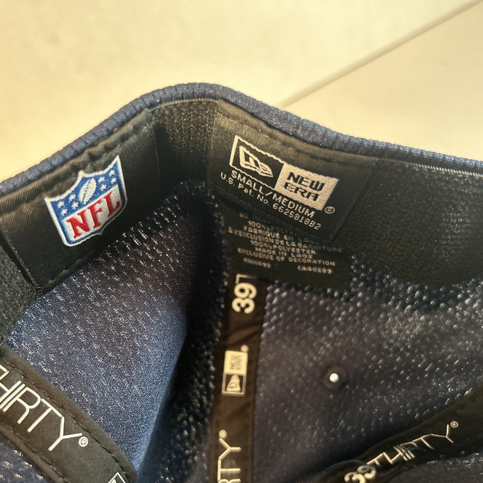 Dallas Cowboys New Era 39Thirty Small/Medium Navy Blue Hat