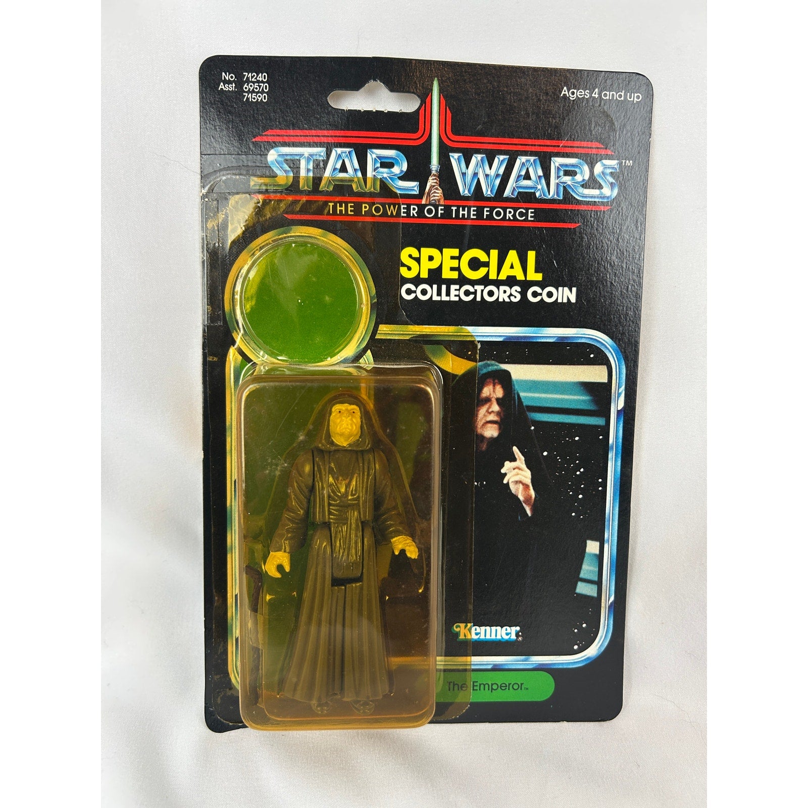 Vintage 1984 Kenner Star Wars POTF The Emperor 92-Back Carded Figure No Coin MOC
