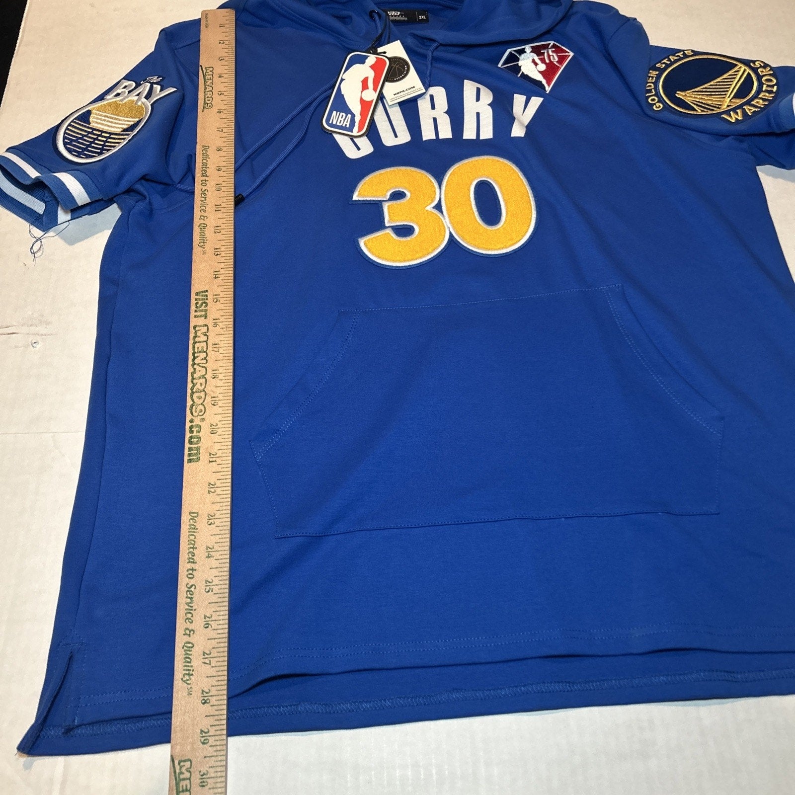 Stephen Curry #30 Golden State Warriors Pro Standard Hoodie 2XL NBA Short Sleeve