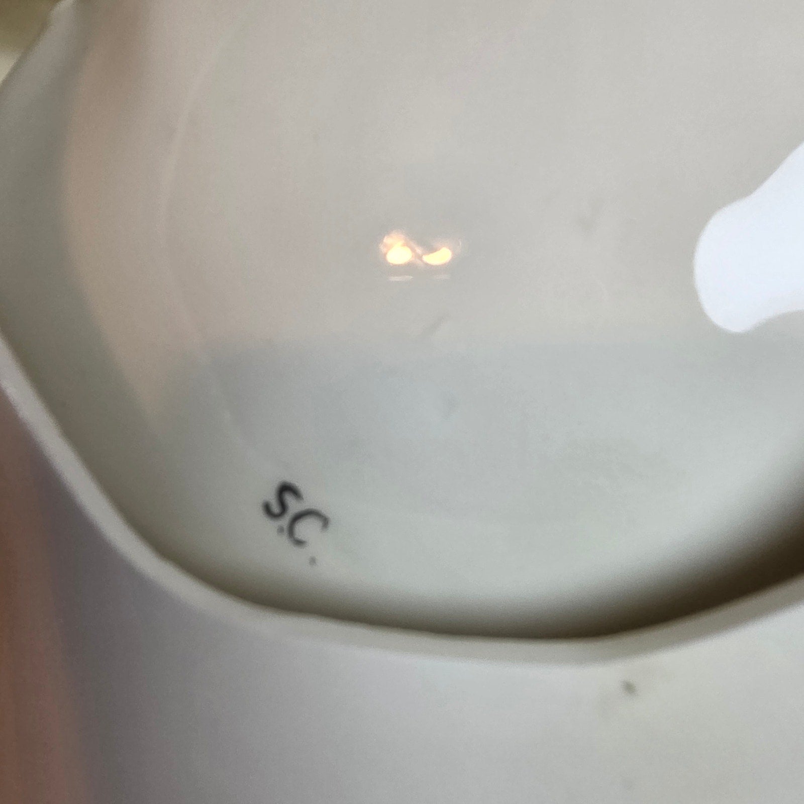 Light-Up Ceramic Ghost Candy Dish Halloween Decor SC Signed 12"x9"x9"