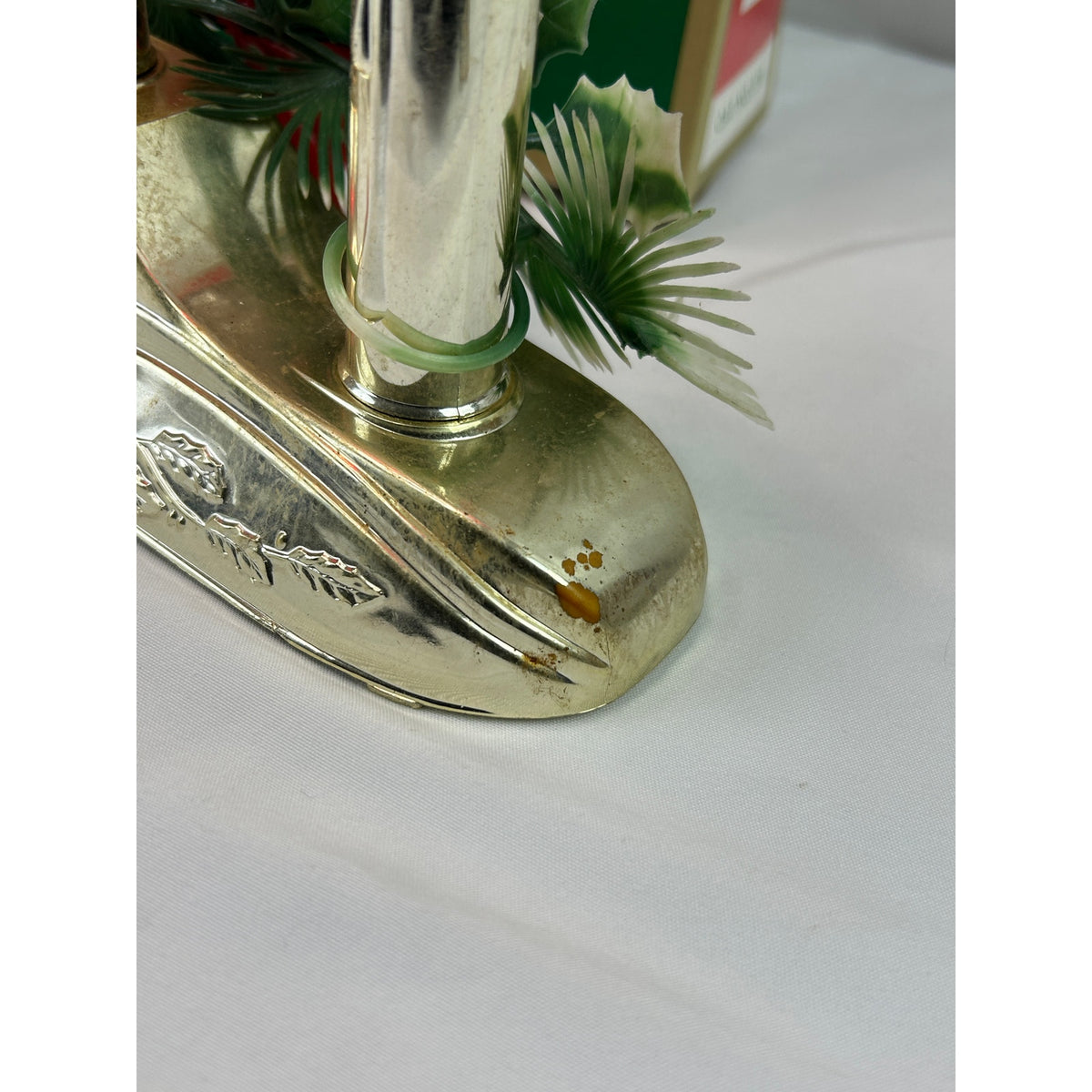 Vintage ACLA 3 Bubble Light Candolier Christmas Centerpiece Cat 379 Original Box