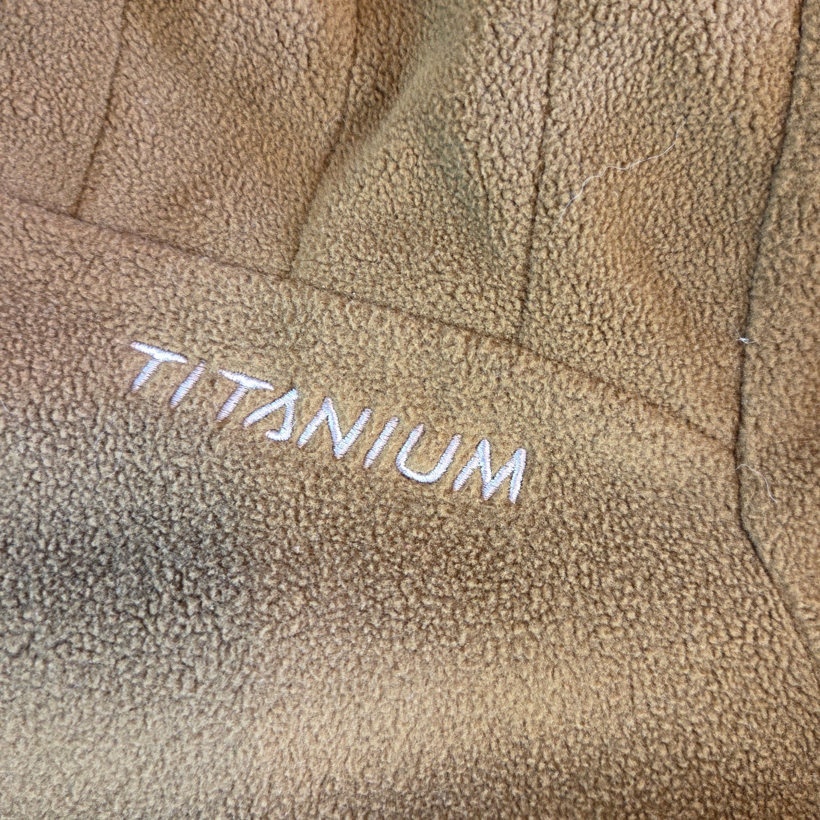 Columbia Titanium Fleece Hoodie Men’s L Olive Green Pullover Half Zip