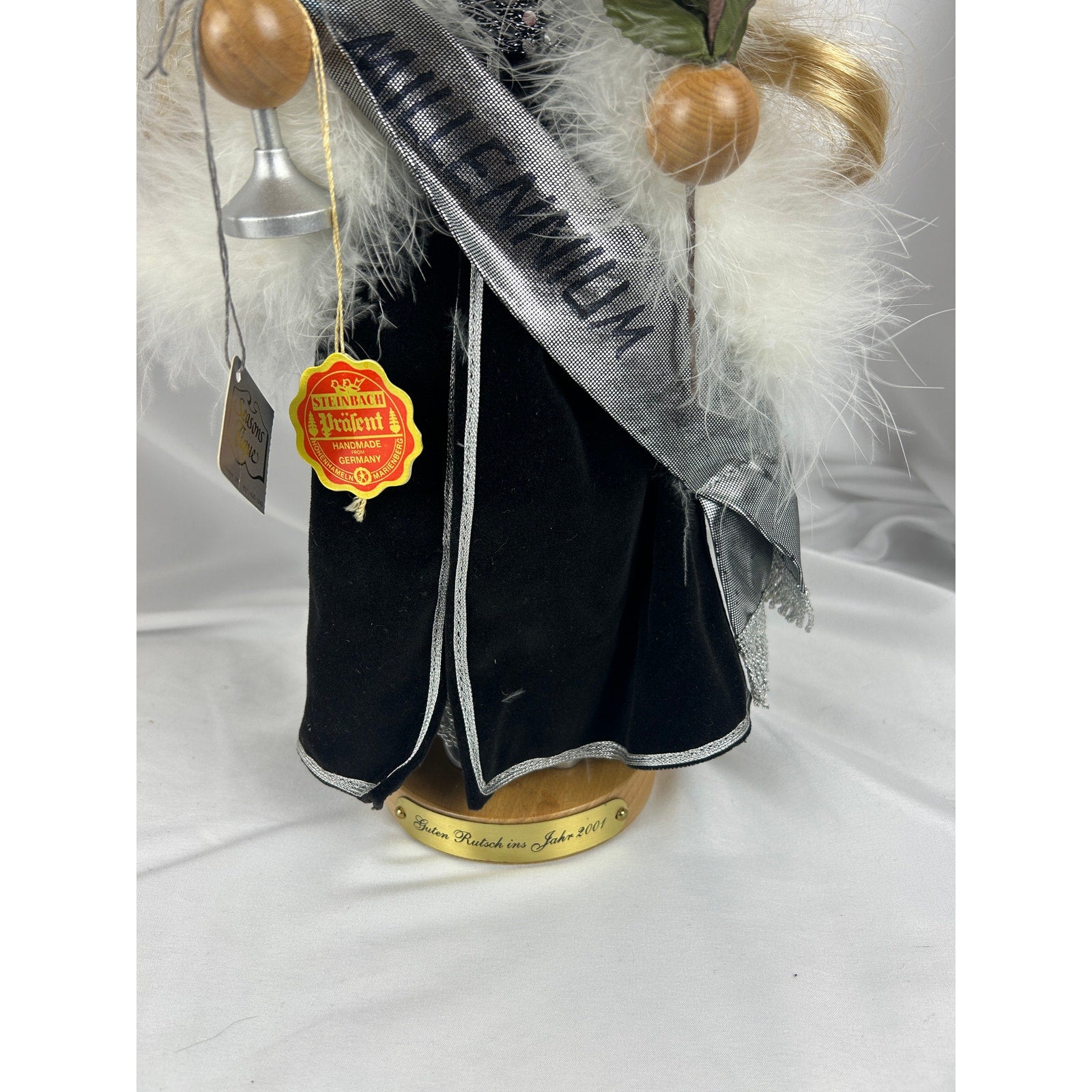 Steinbach Millennium Girl 2001 Nutcracker w Box Tags Champagne Rose Germany