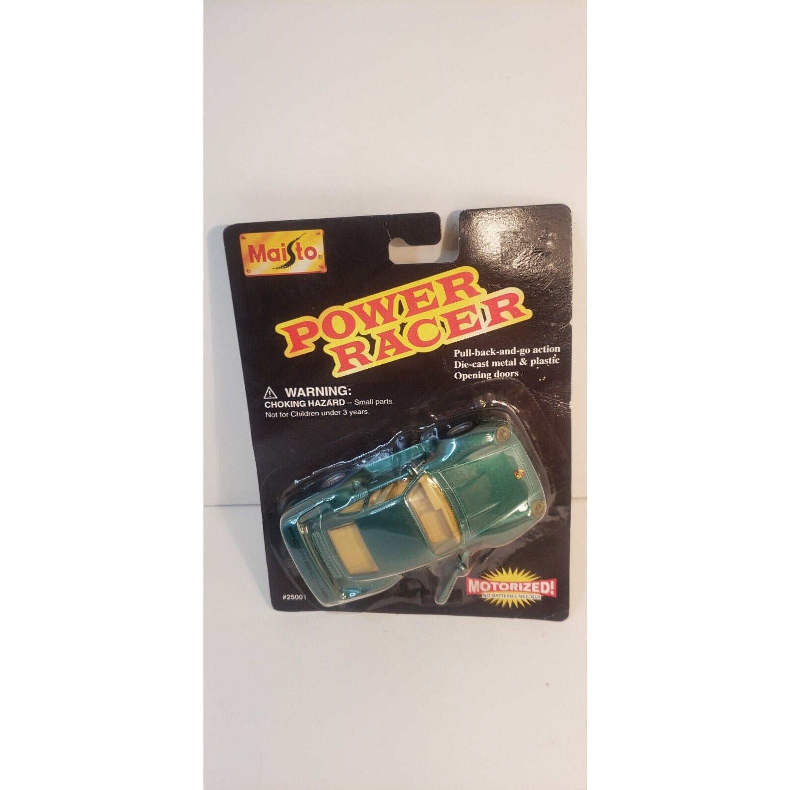 Maisto Power Racer Porsche 959 1:43 Scale 1996 Pull Back & Go 25001 Green