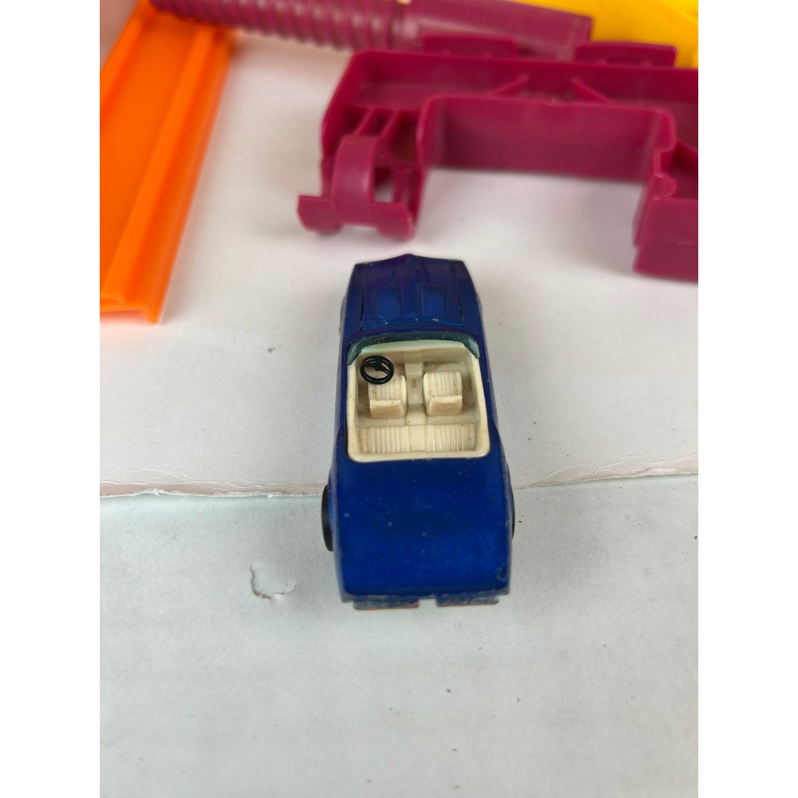 Vintage Hot Wheels Red-Line Cars Lot (4) + Hot Curves Race Action Set Track