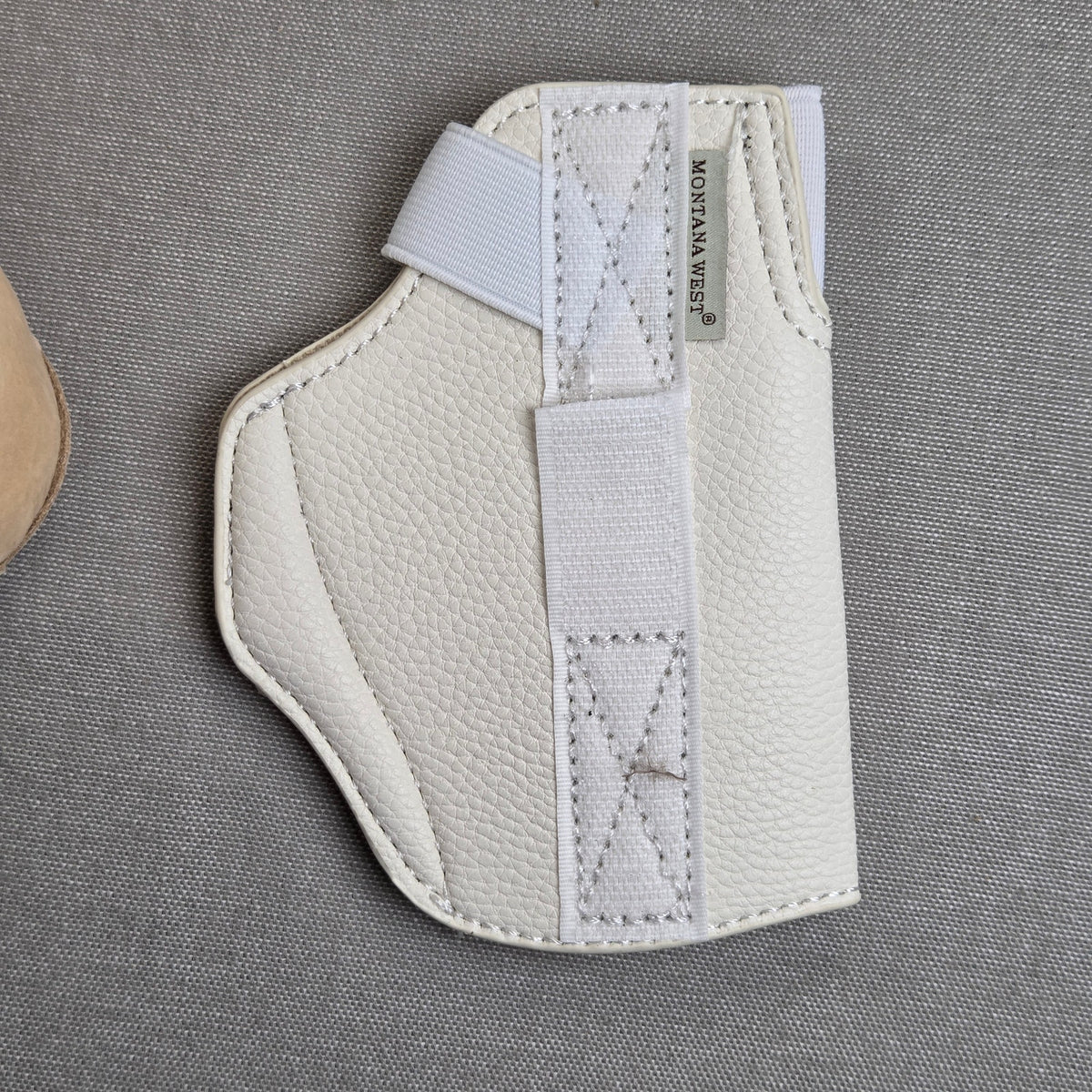 Montana West MWL-G001 Tan Leather Concealed Carry Hobo Crossbody Purse Studded