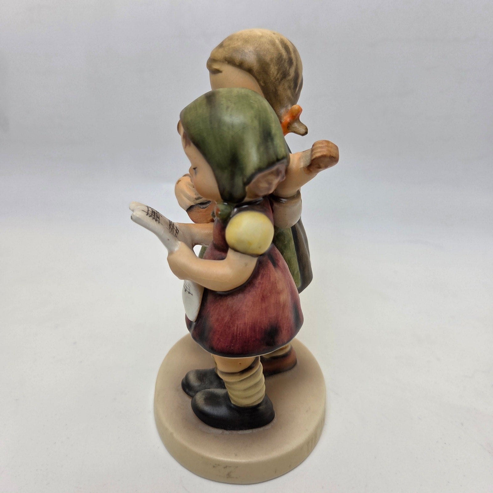 Goebel Hummel 130 Duet Two Girls Singing Figurine Mandolin W Germany 5”