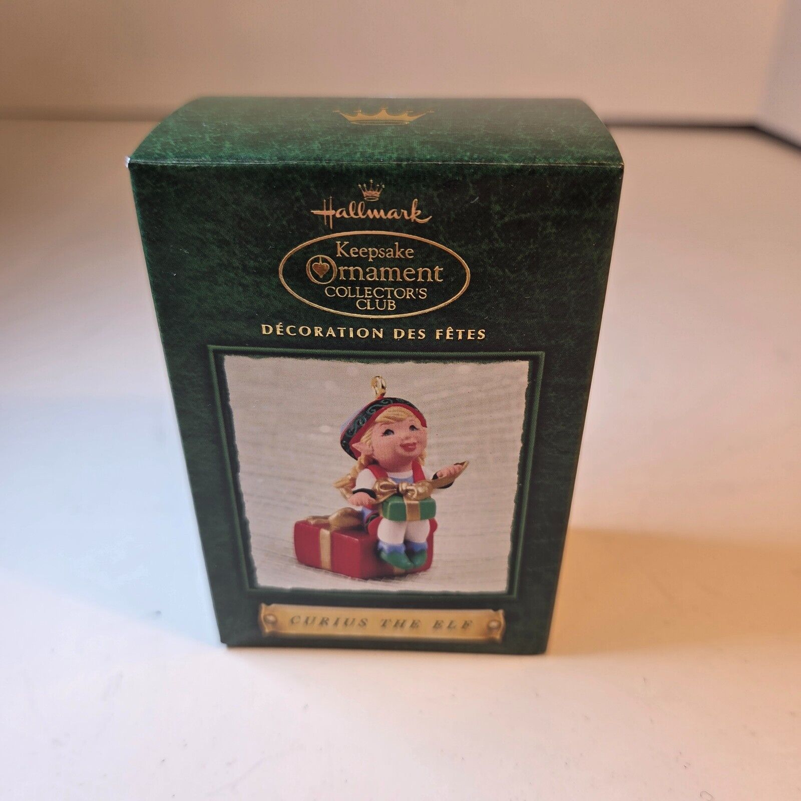 Hallmark Keepsake Ornament Curius The Elf Collector's Club 2002