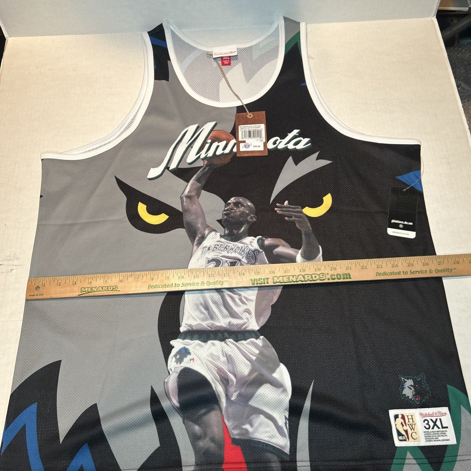 Kevin Garnett Timberwolves Mitchell & Ness NBA Sublimated Player Tank Size 3XL