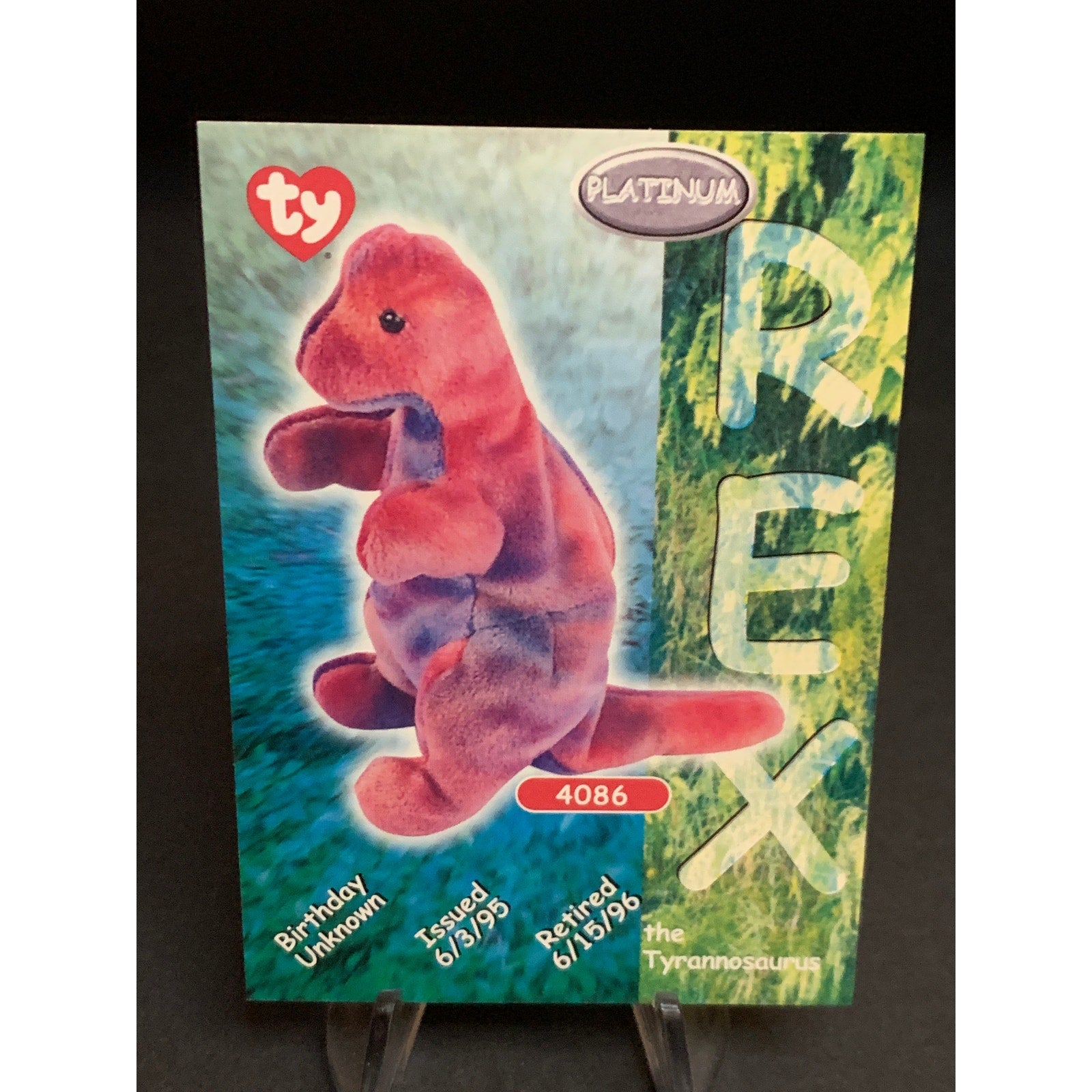 1999 Topps Ty Beanie Babies Platinum Vertical Card Lot Of 7 NM Cards